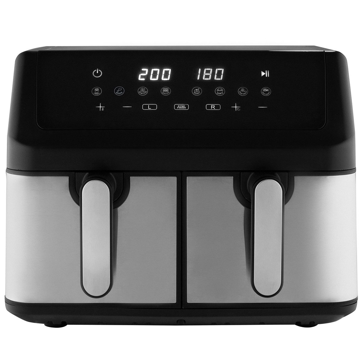 ProfiCook Heißluftfritteuse PC-FR 1296 H, Zeitgleich-fertig-System, 9L, 2 Kammern