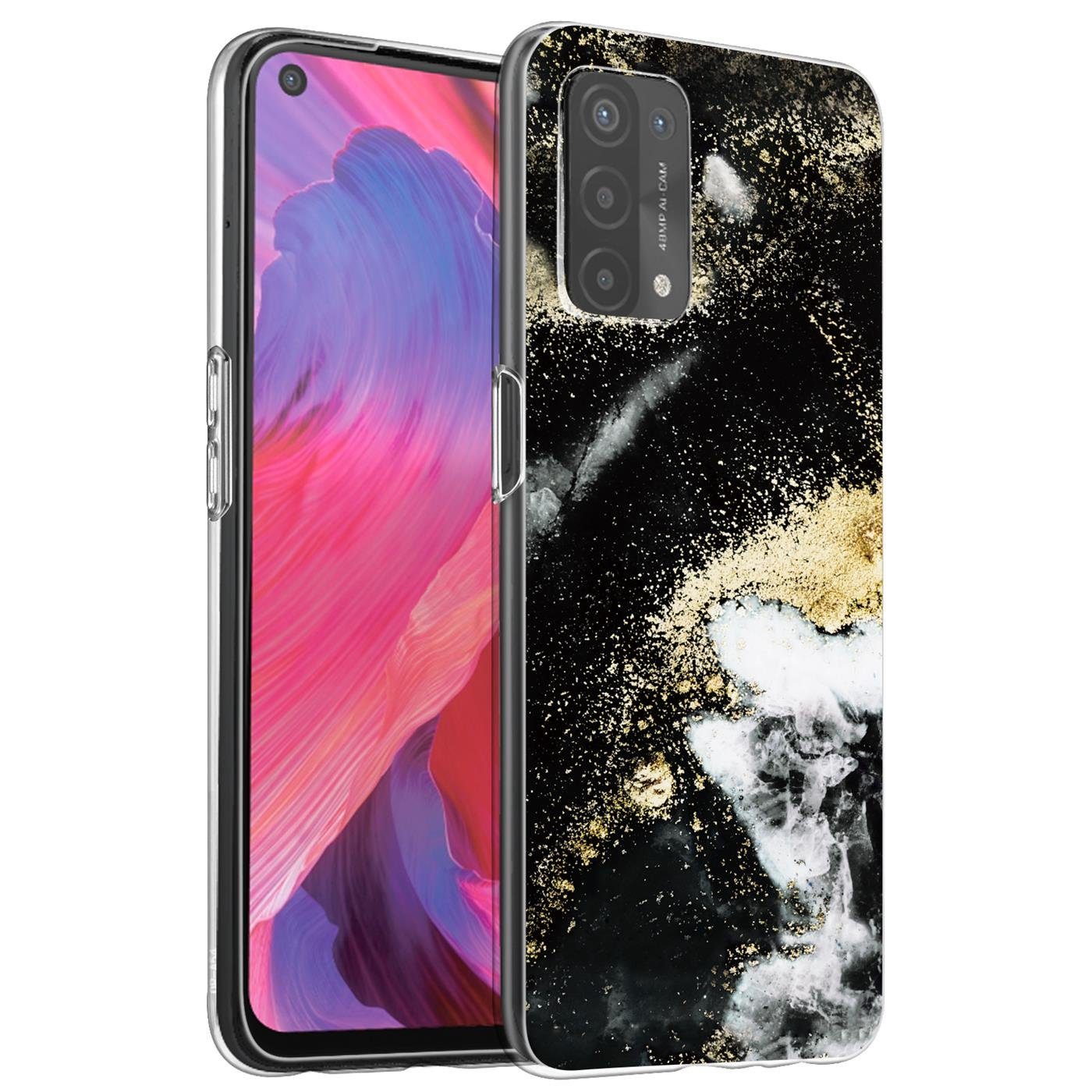 CoolGadget Handyhülle Marmor Slim Case für OPPO A54 5G / A74 5G 6,5 Zoll, Hülle Dünne Silikon Schutzhülle für OPPO A54 5G, OPPO A74 5G Hülle