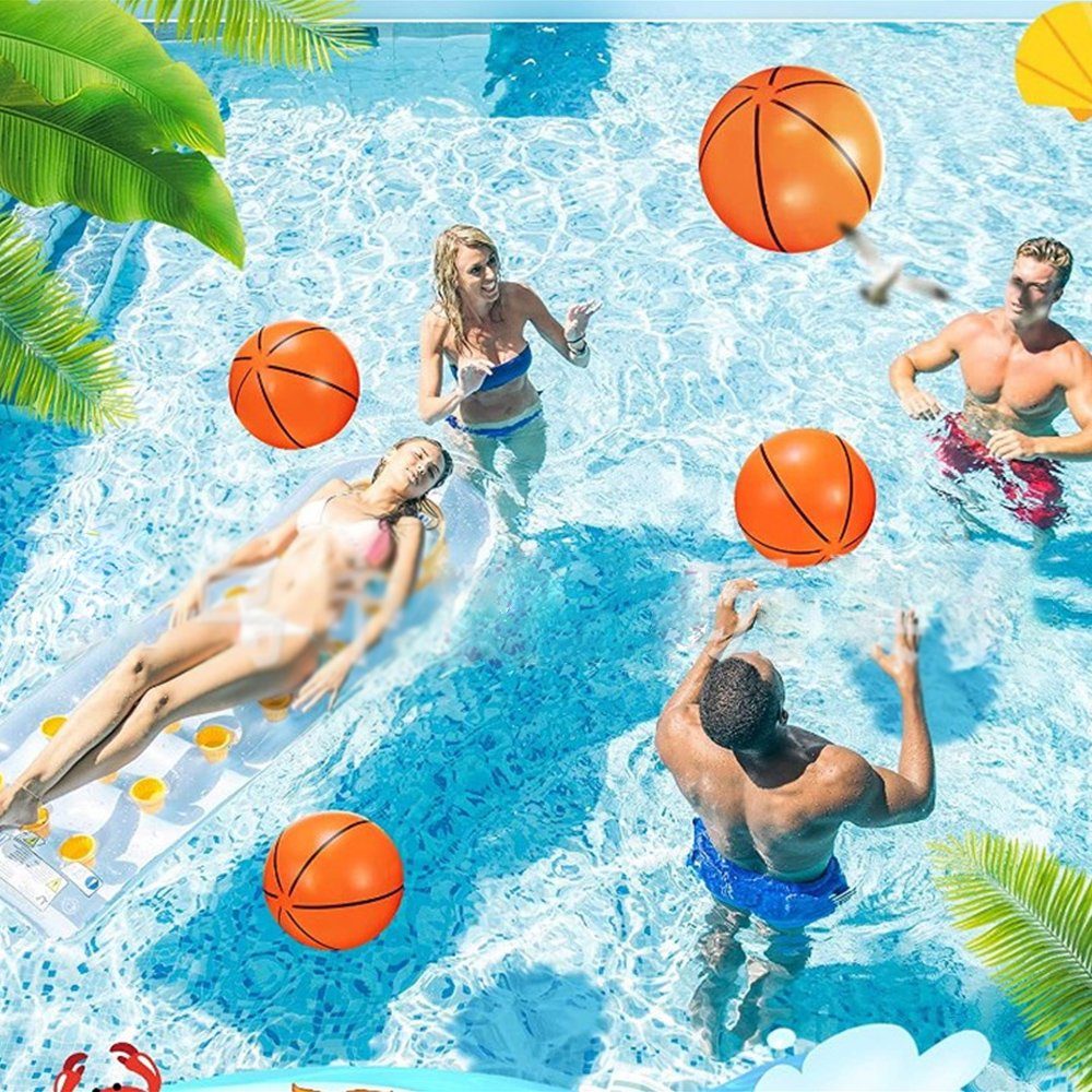 Dekorative Wasserball Pool-Basketball, Stück Strandspielzeug aufblasbarer 2 Strandball