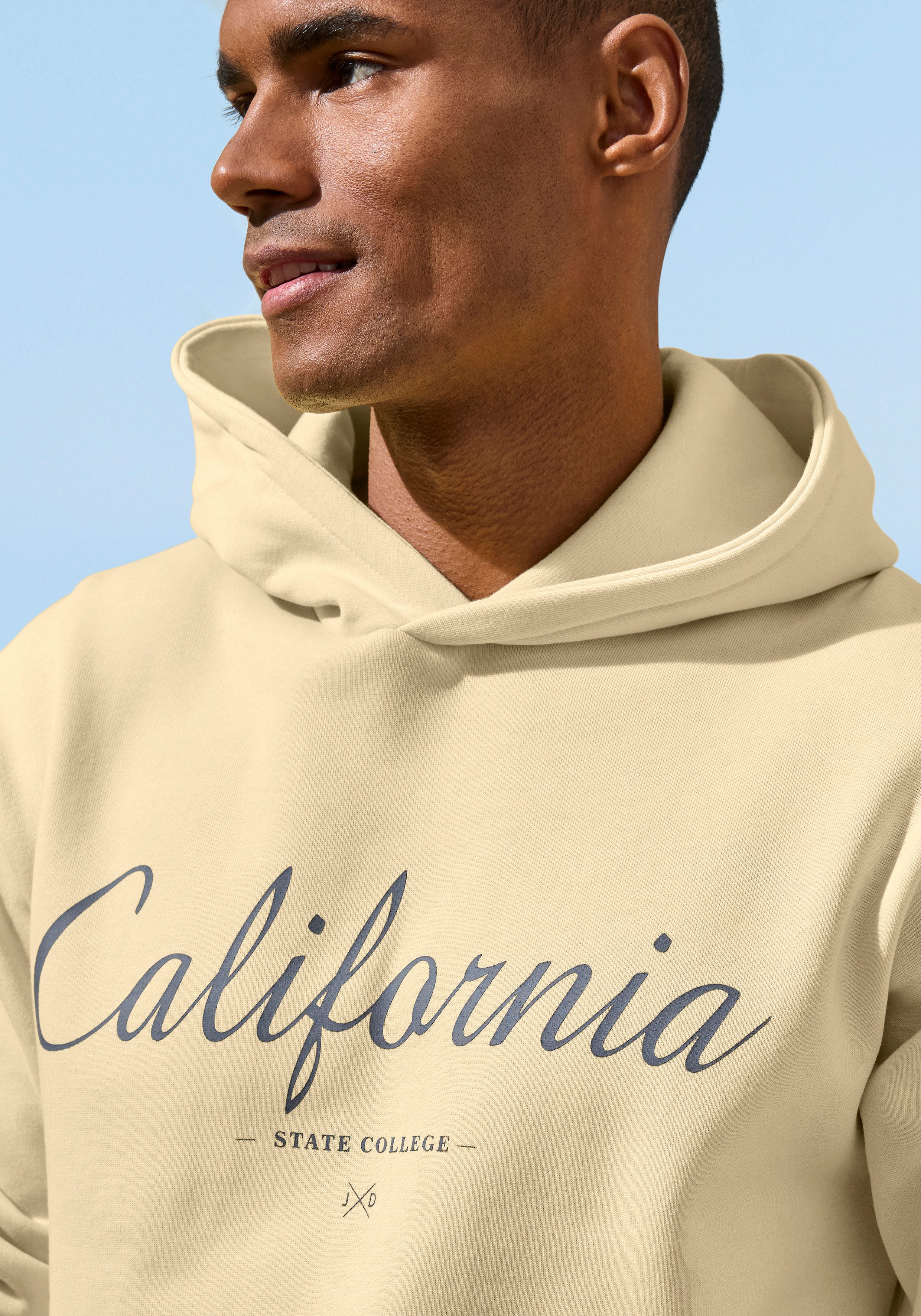 John Devin Hoodie bis Größe 5XL Sweatshirt mit coolem Druck, aufgesetzter Tasche und Kapuze – Bild 4 von 5