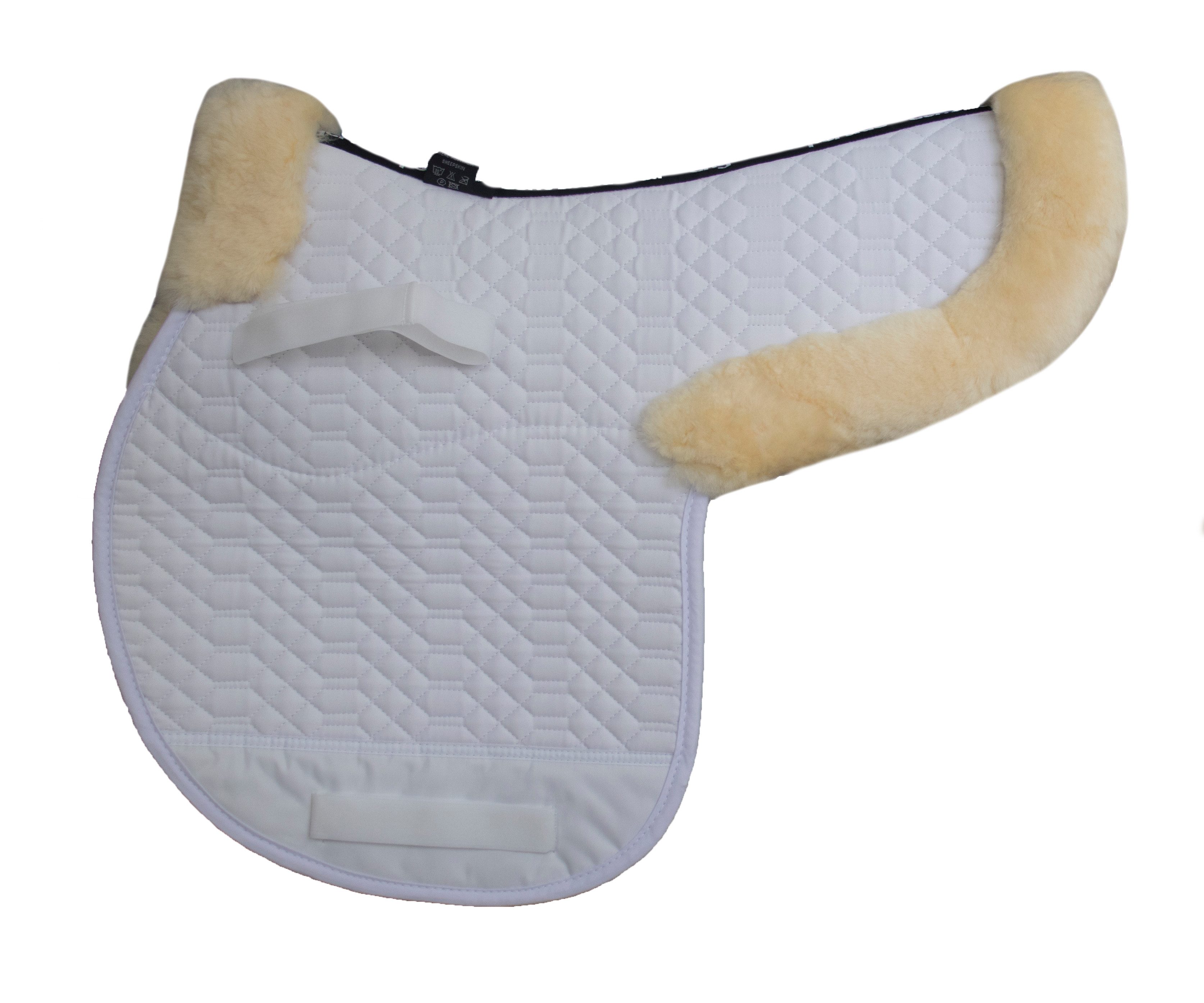 Engel Reitsport Sattelpad Satteldecke SADEK2 Lammfell & Baumwollsteppstoff Fell in Sattellage