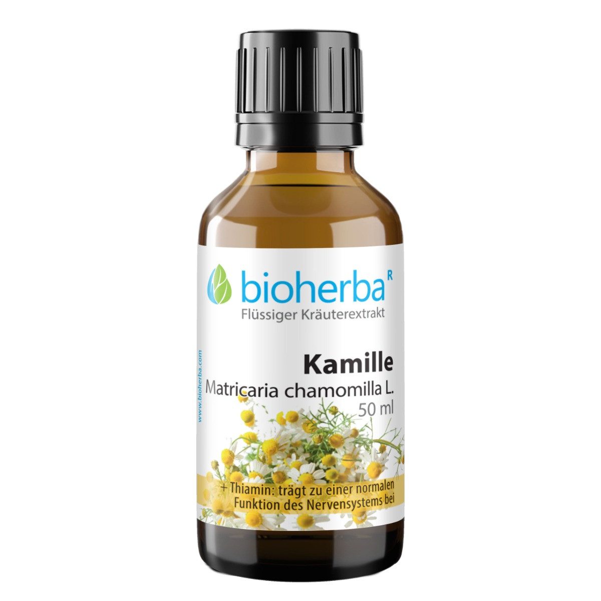 BIOHERBA R Kamille Matricaria chamomilla L. Tropfen Tinktur 50 ml Nahrungsergänzungsmittel