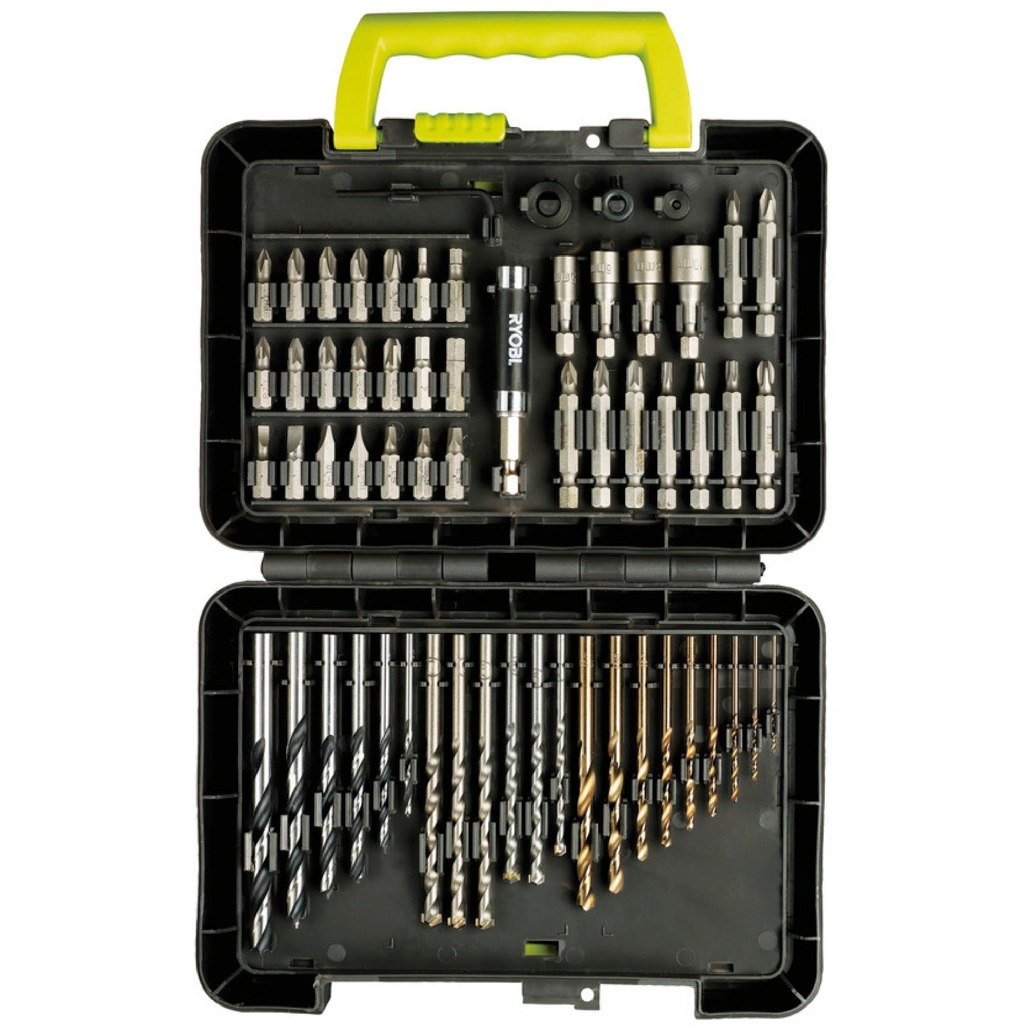 Bohrer- und Bitset Ryobi Bit- und Bohrerbox RAK60DDF, 60-teilig