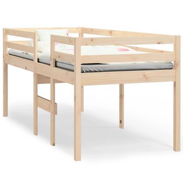 vidaXL Bett Hochbett 75x190 cm Massivholz Kiefer