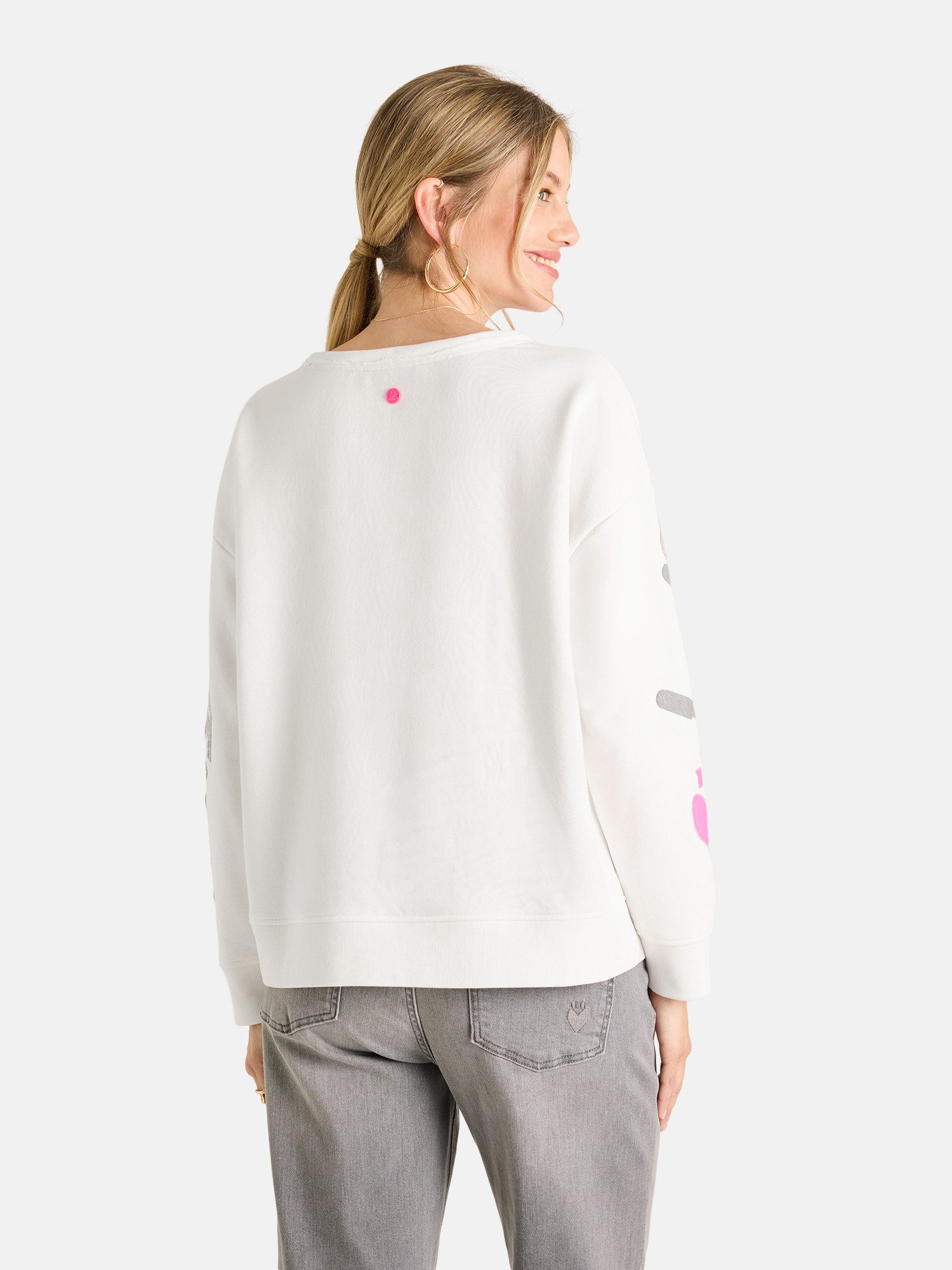 Lieblingsstück Sweatshirt LatifahEP mit Applikationen an den Ärmeln, Rundhals