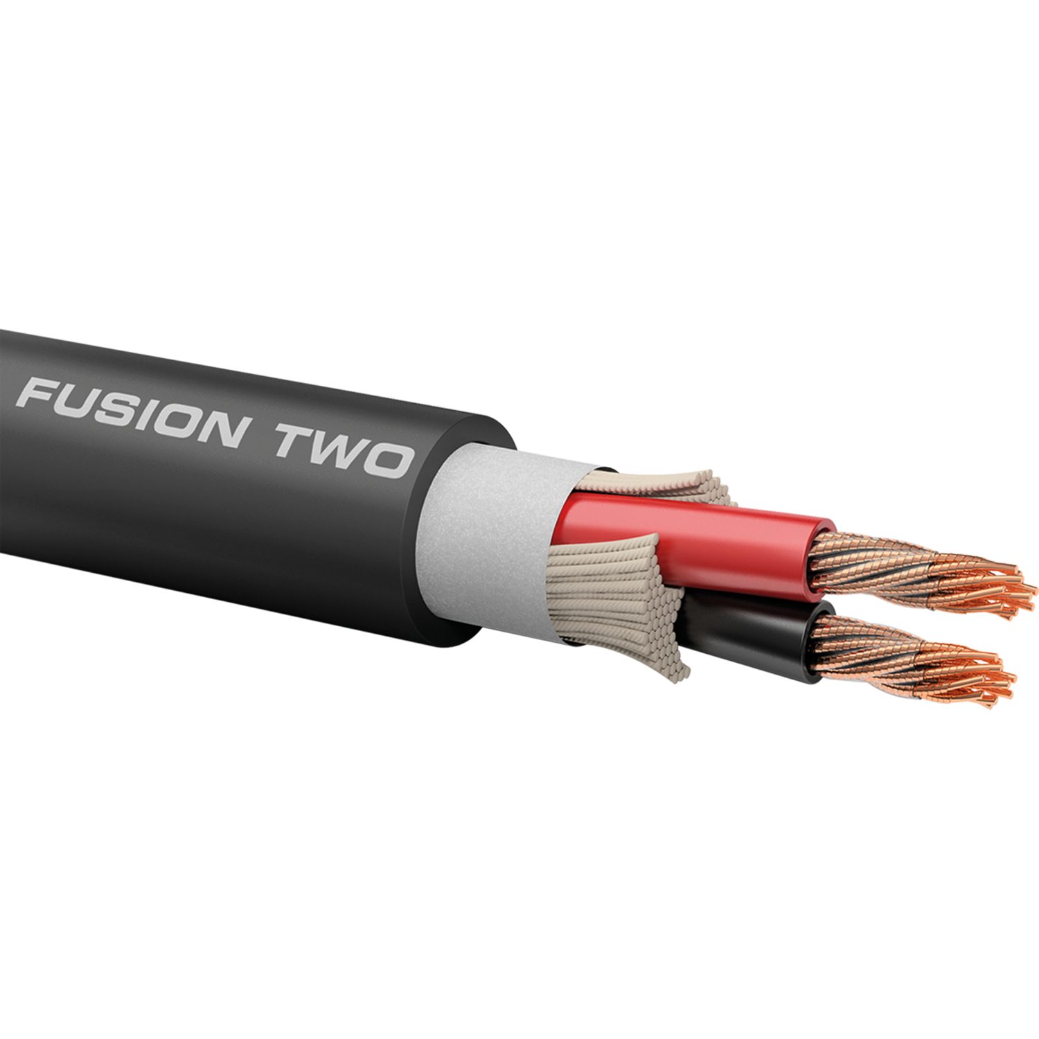 OEHLBACH Fusion Two High End Lautsprecherkabel-Set mit Kabelschuh Stereo Audio-Kabel, 2 x Kabelschuh, 2 x Kabelschuh (250 cm), Hochwertiges Kupfer, Flexibel