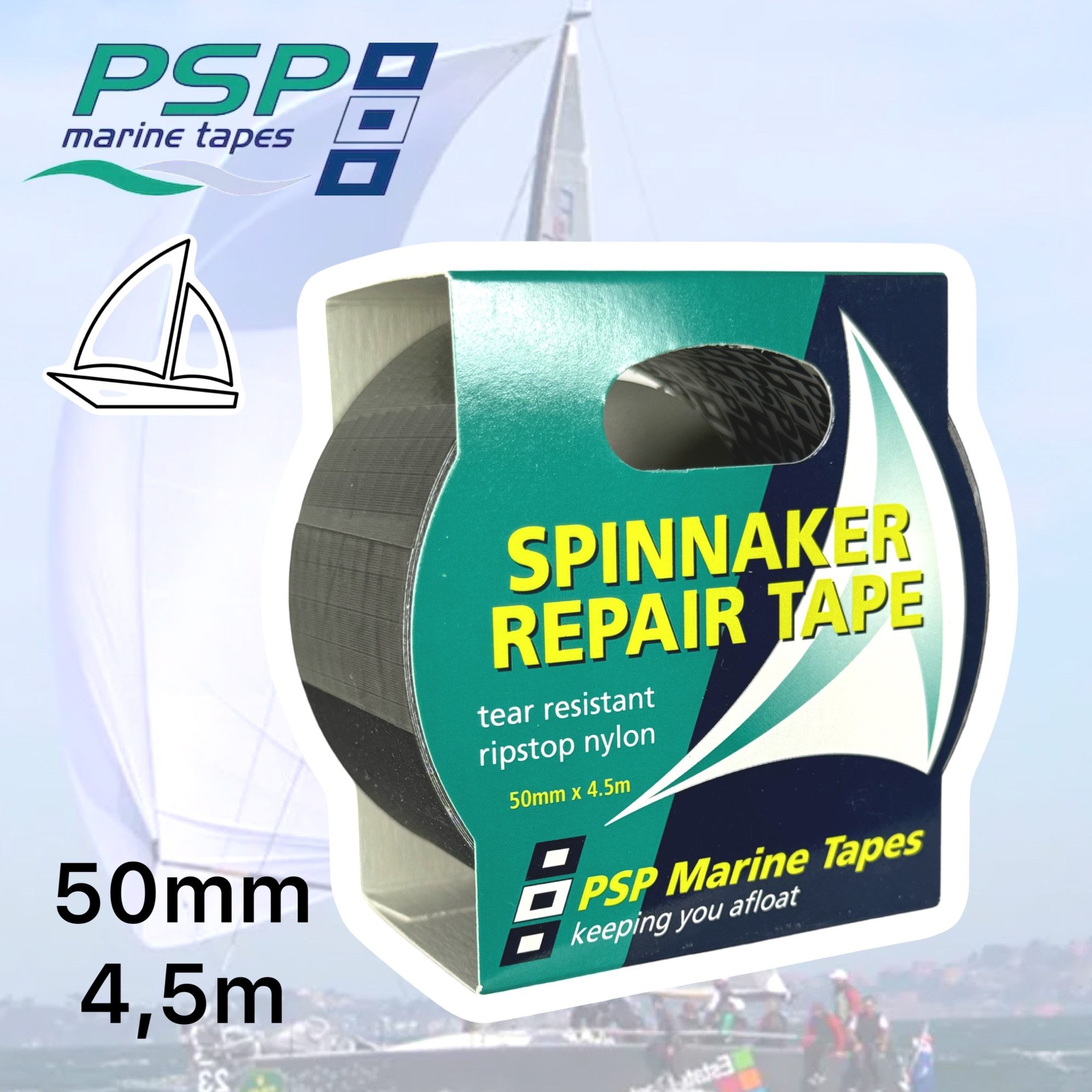 PSP Marine Tapes Motorboot PSP Segelboot Marine Ripstop Spinnaker Tape Segel Reparatur Klebeband