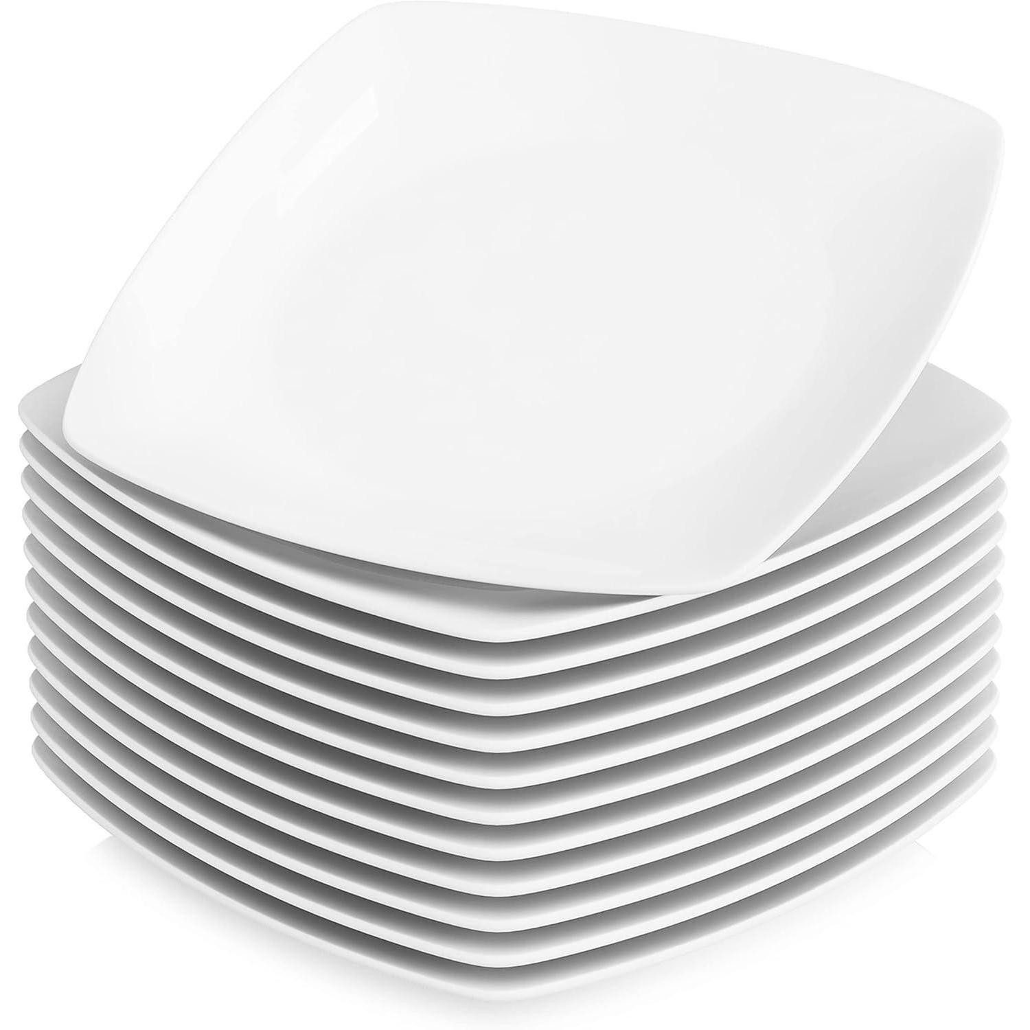 LuxusKollektion Teller-Set Speiseteller Porzellan Flachteller 12er Set 12 Teilig Speiseteller