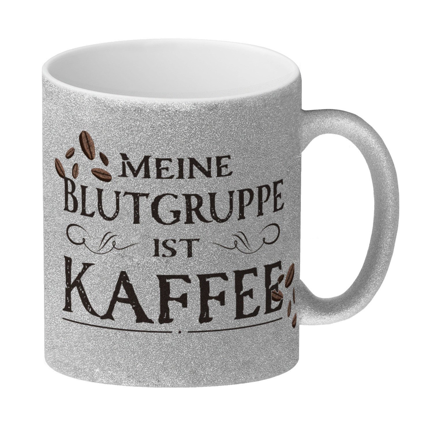 speecheese Tasse Glitzer Kaffeebecher mit lustigem Motiv und Spruch