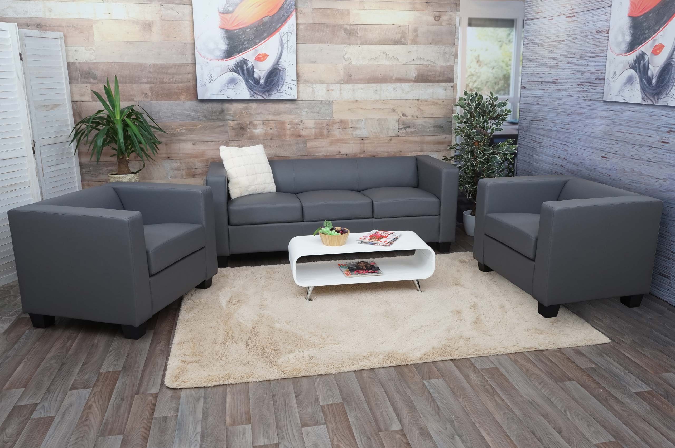 MCW Wohnlandschaft Lille-3-1-1, Set, Hohe Standfestigkeit, abgerundete Ecken + Kanten, weiche Polsterung