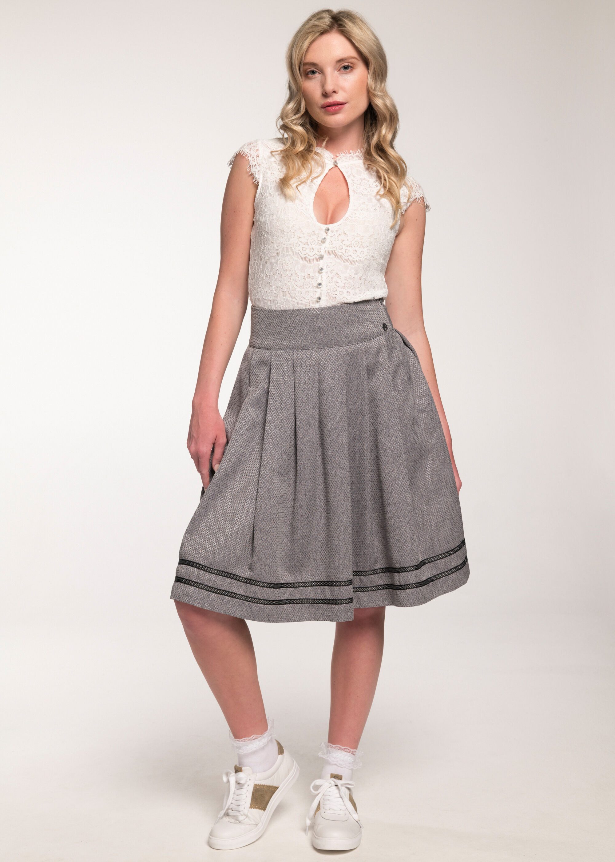 Spieth & Wensky Trachtenrock Glora (1-tlg) mit absetzende Streifen am unter günstig online kaufen