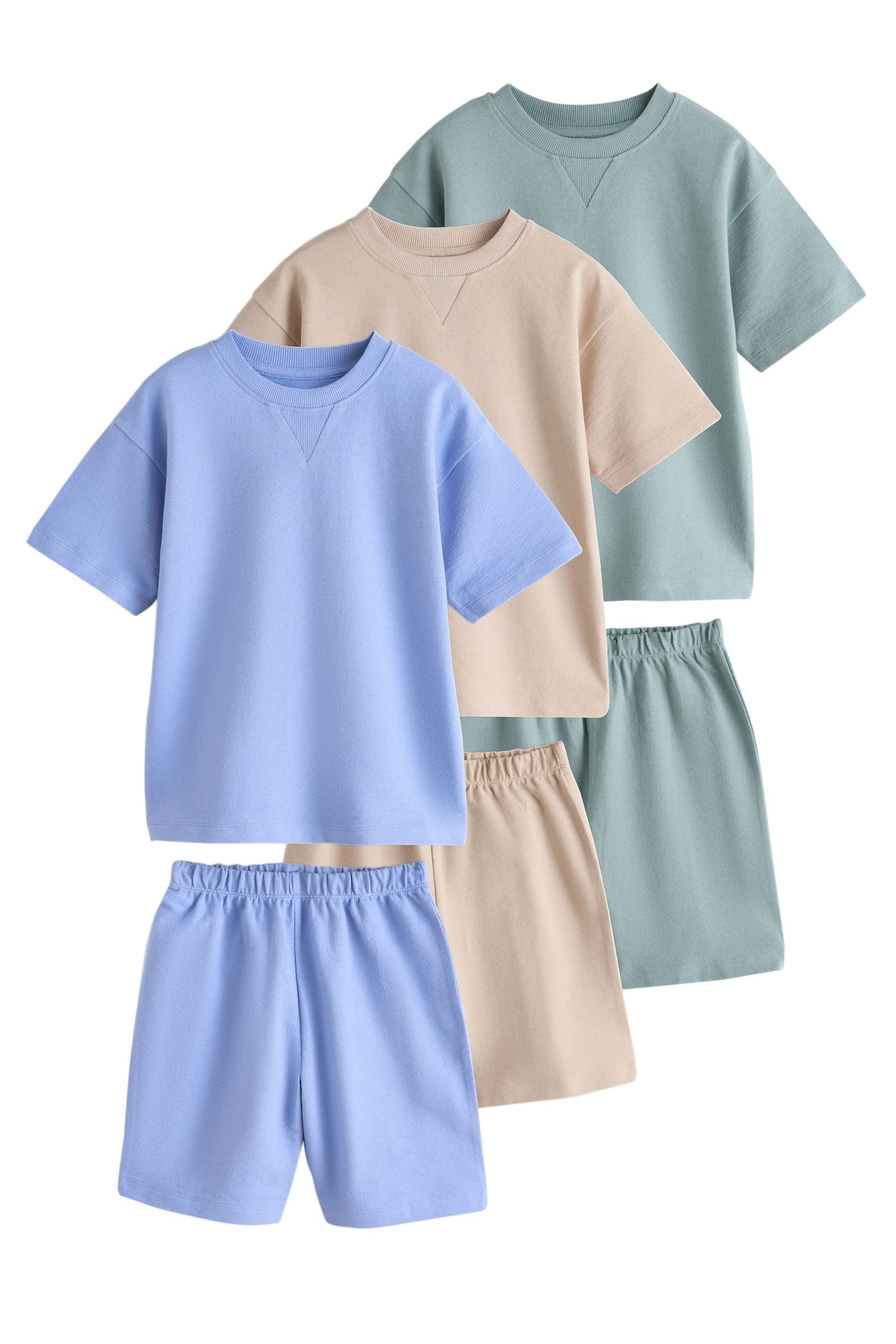 Next Pyjama Kurze Schlafanzüge, 3er-Pack (6 tlg)