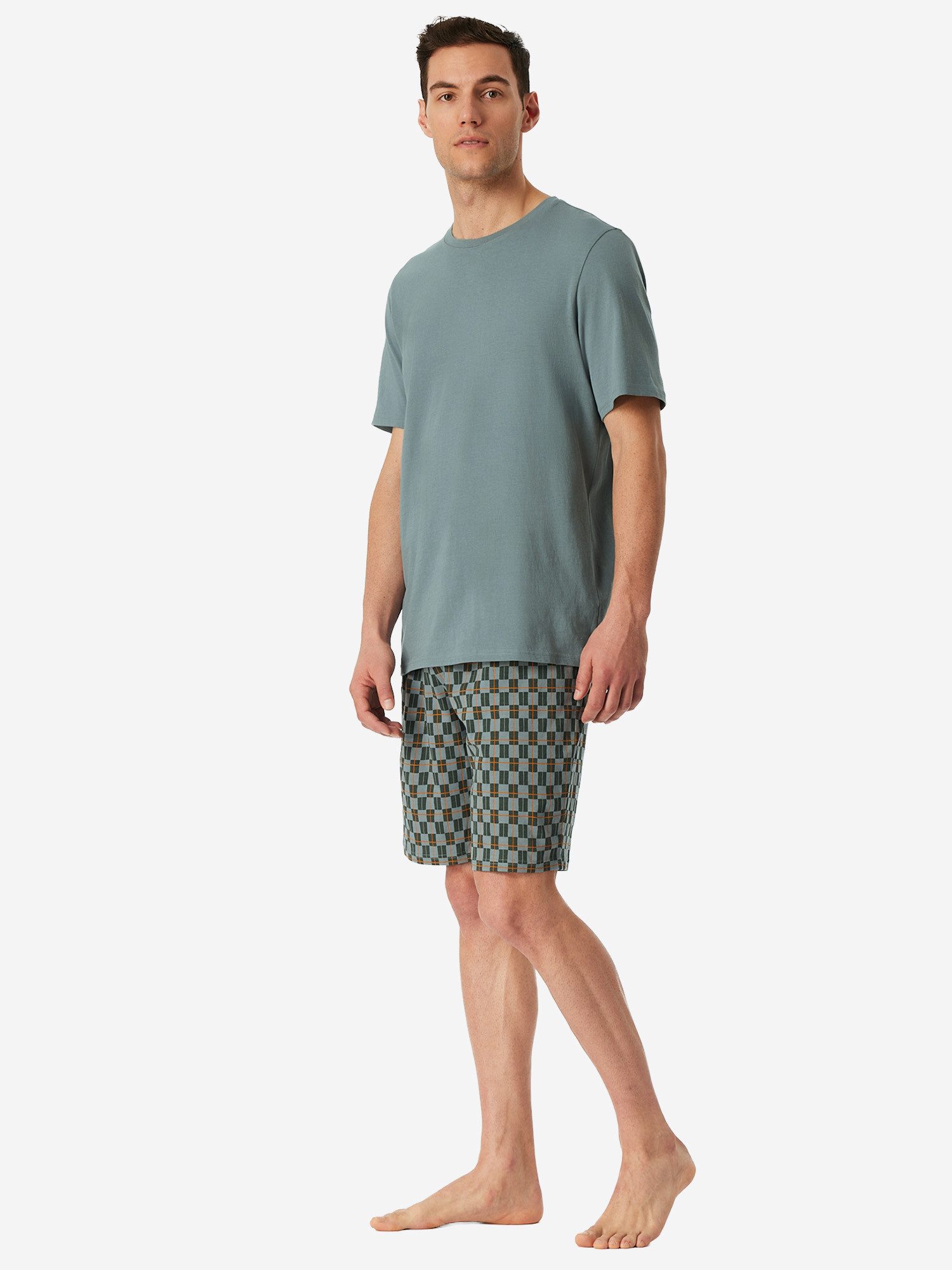 Schiesser Pyjama Casual Essentials (2 tlg) schlafanzug schlafmode bequem günstig online kaufen