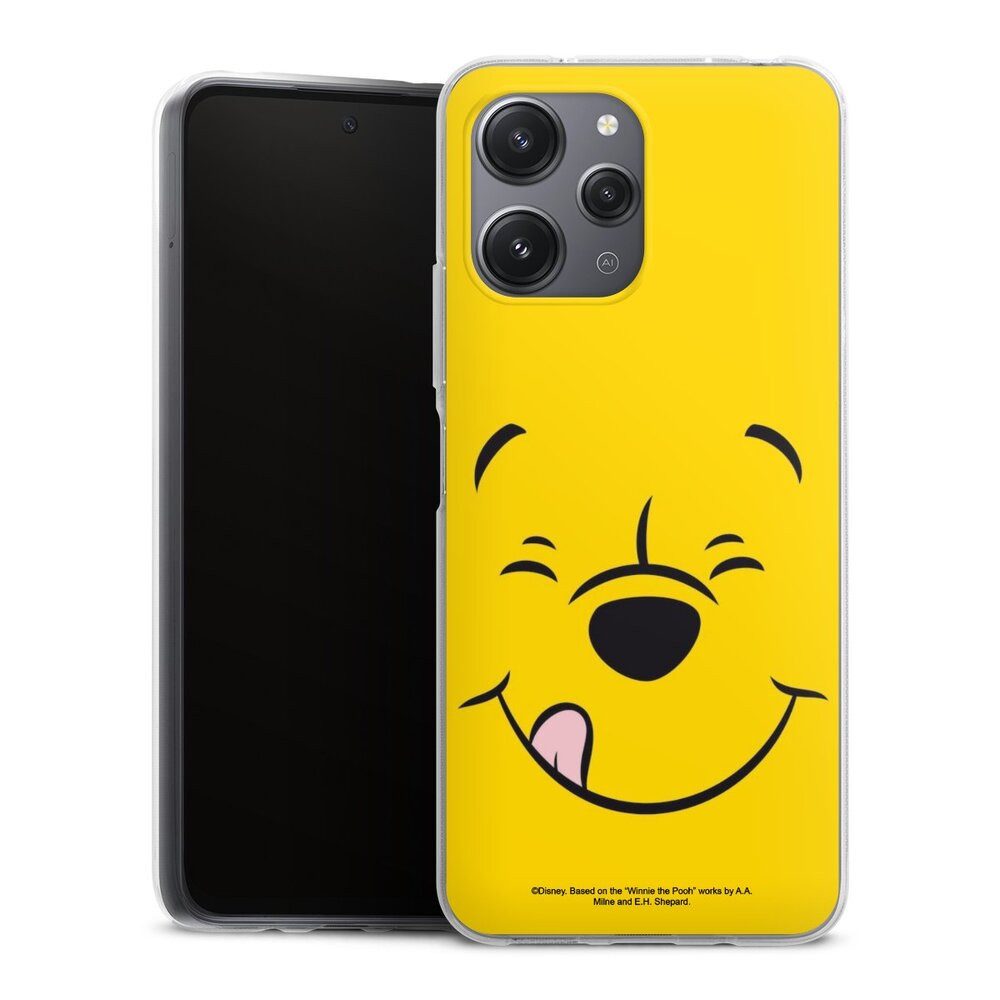 DeinDesign Handyhülle Winnie Puuh Offizielles Lizenzprodukt Disney Puuh Closeup, Xiaomi Redmi 12 Silikon Hülle Bumper Case Handy Schutzhülle