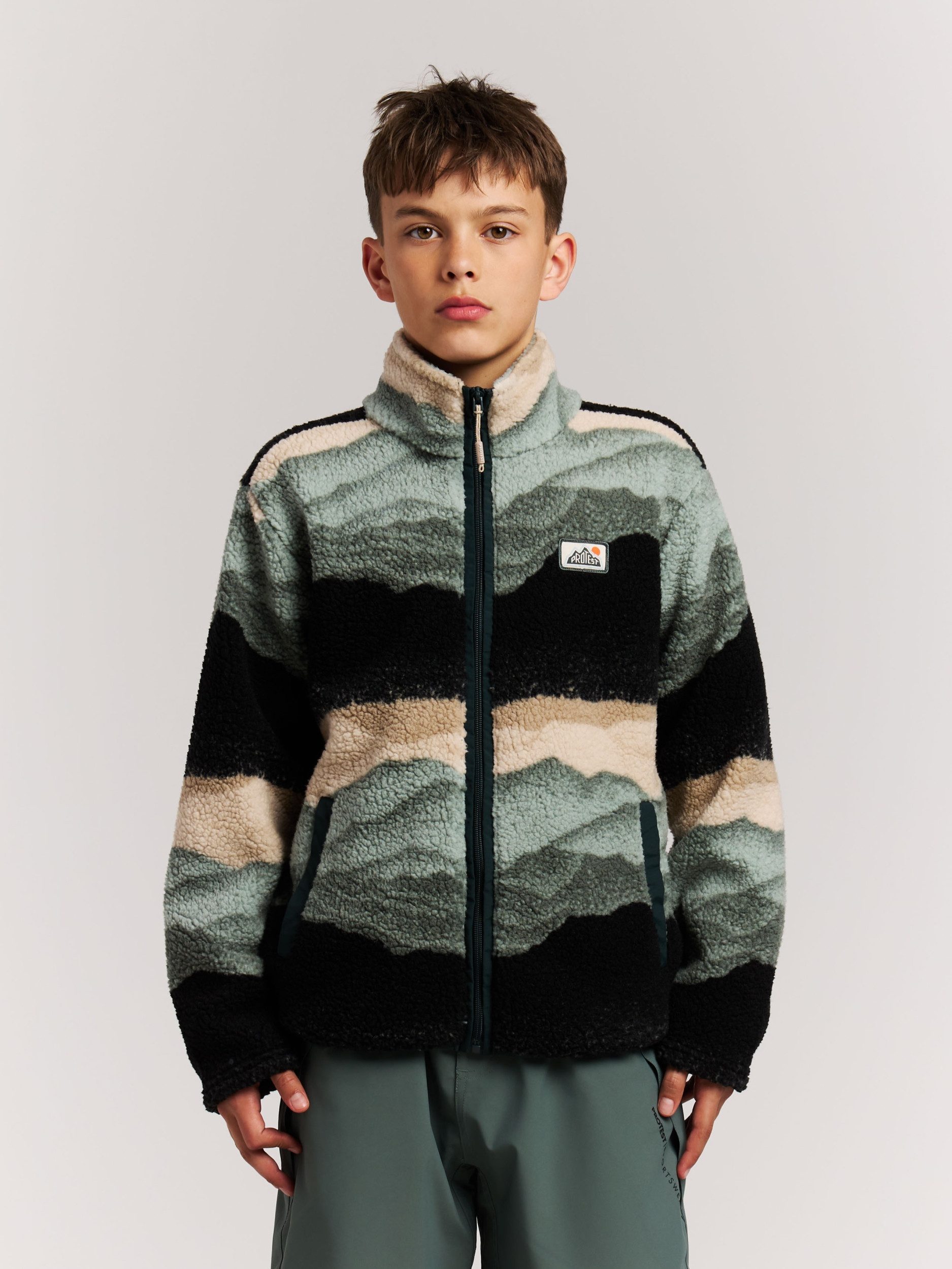 Protest Fleecejacke PRTRooney JR full zip top EVERGREEN