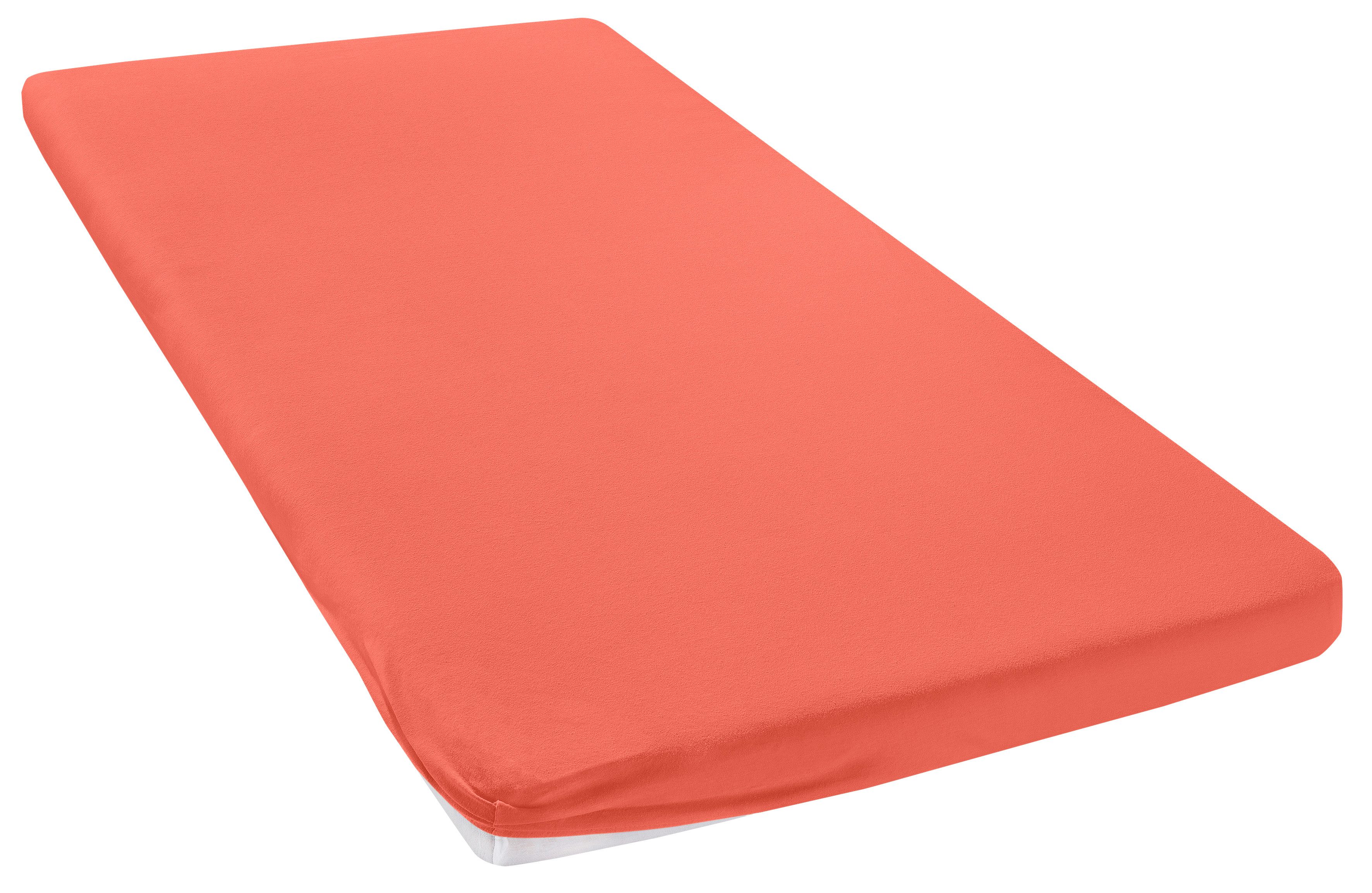 OTTO home Spannbettlaken Topper Basic, in Gr. 90x200, 140x200 oder 180x200 cm, Baumwoll-Jersey, Gummizug: rundum, (1 Stück), Baumwolle, Matratzen bis 8 cm Höhe, Bettlaken, Spannbetttuch, Laken
