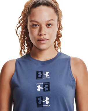 Under Armour® Trainingstop LIVE UA REPEAT MUSCLE TANK 470 470 MINERAL BLUE