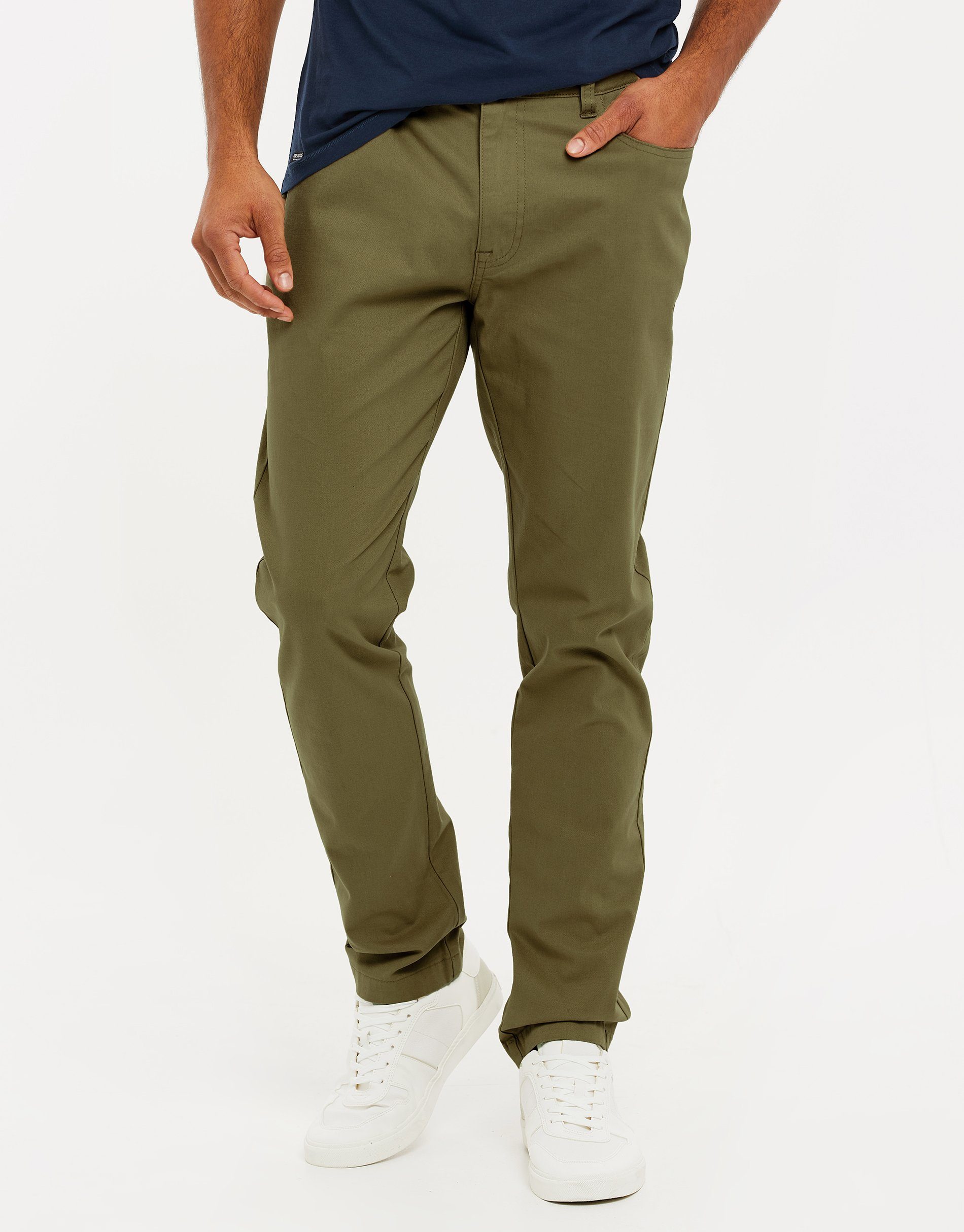 Threadbare 5-Pocket-Jeans THB Trouser 5 Pocket Monico Khaki