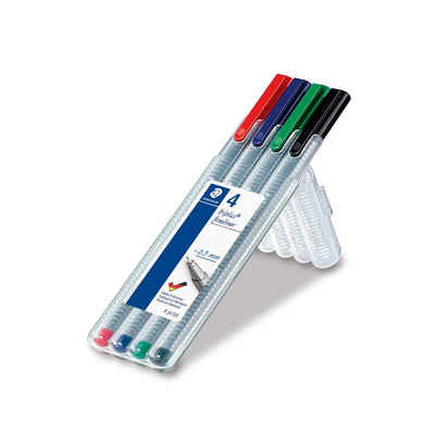 STAEDTLER Tintenfeinschreiber STAEDTLER Fineliner triplus 0,3mm 4ST Box