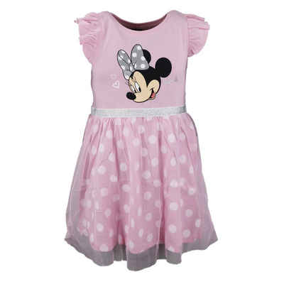 Disney Minnie Mouse Tüllkleid Disney Minnie Maus Mädchen Kinder Kleid Gr. 104 bis 134