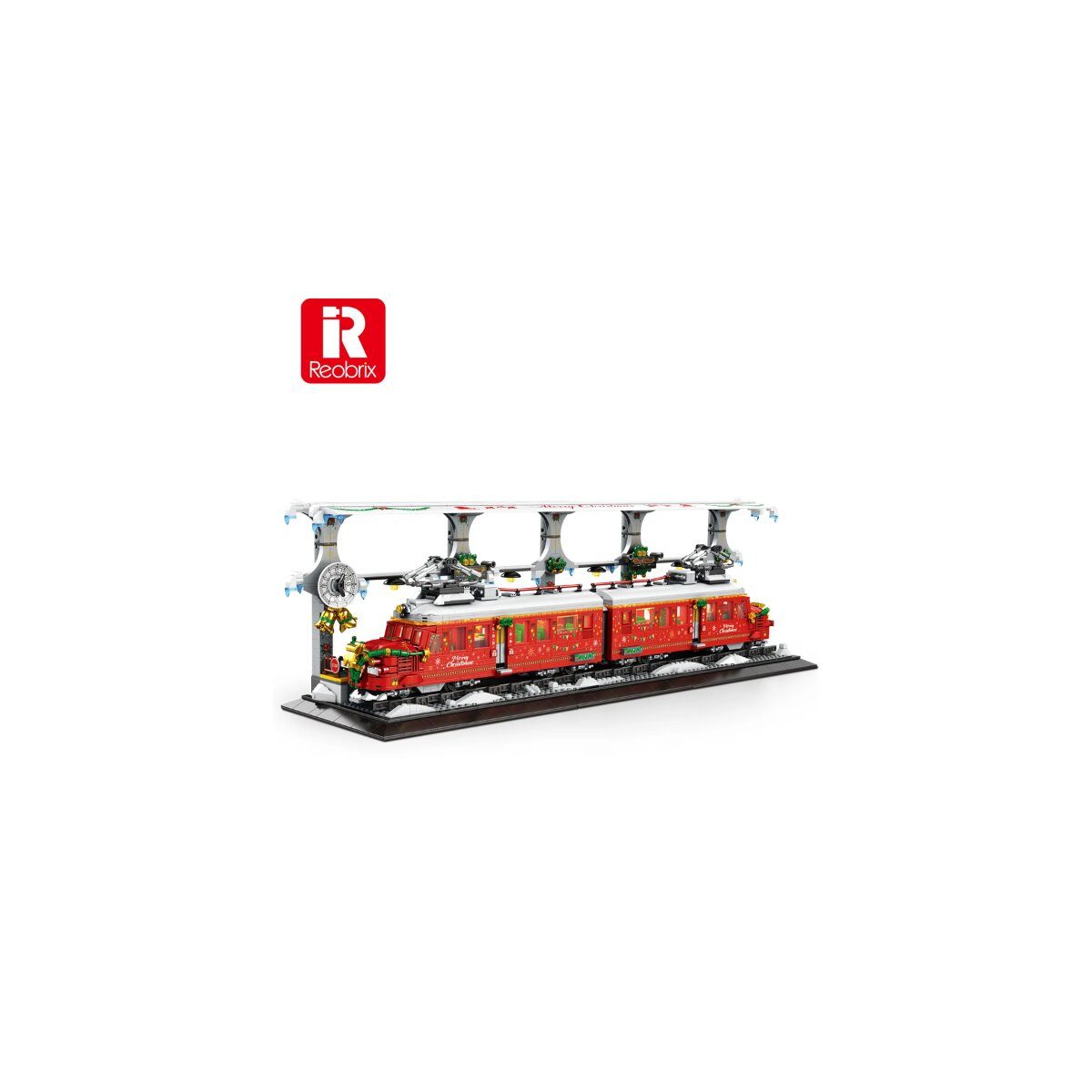 Reobrix Weihnachtszug Klemmbaustein Set 2822 Teile Spielbausteine