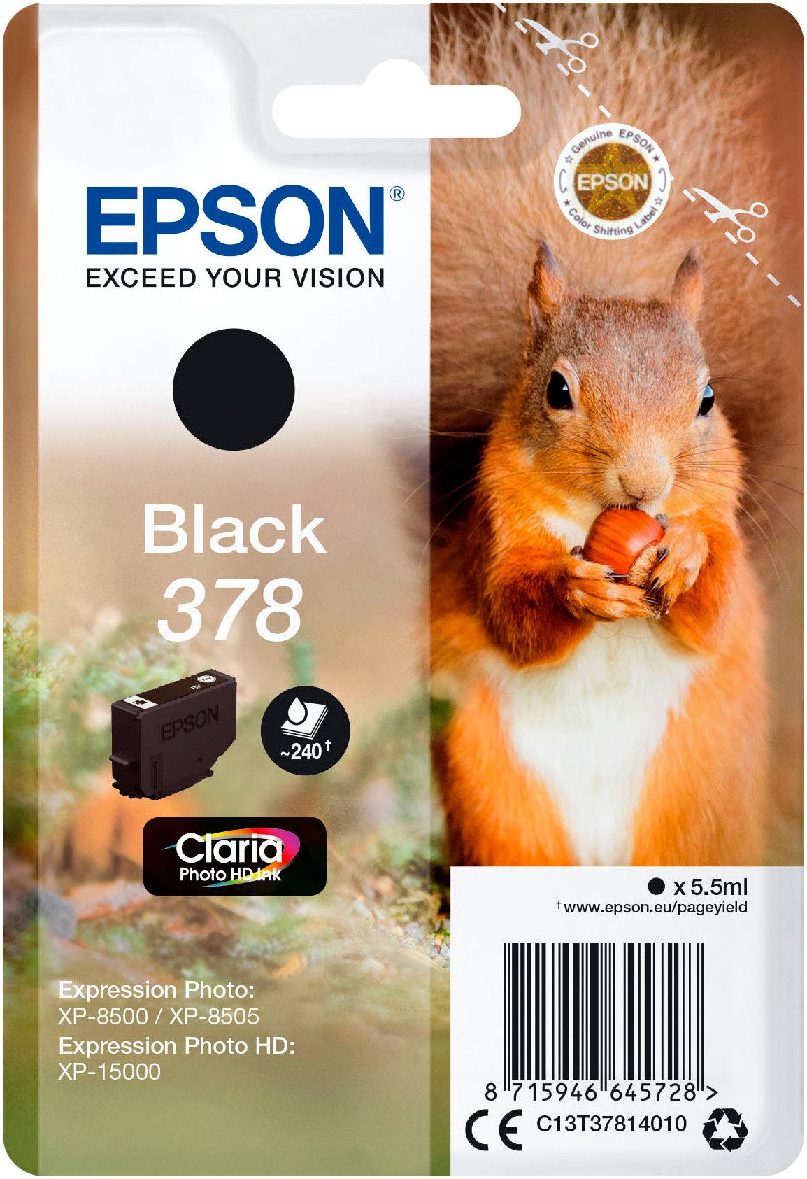 Epson Squirrel 378 Claria Photo HD Tintenpatrone