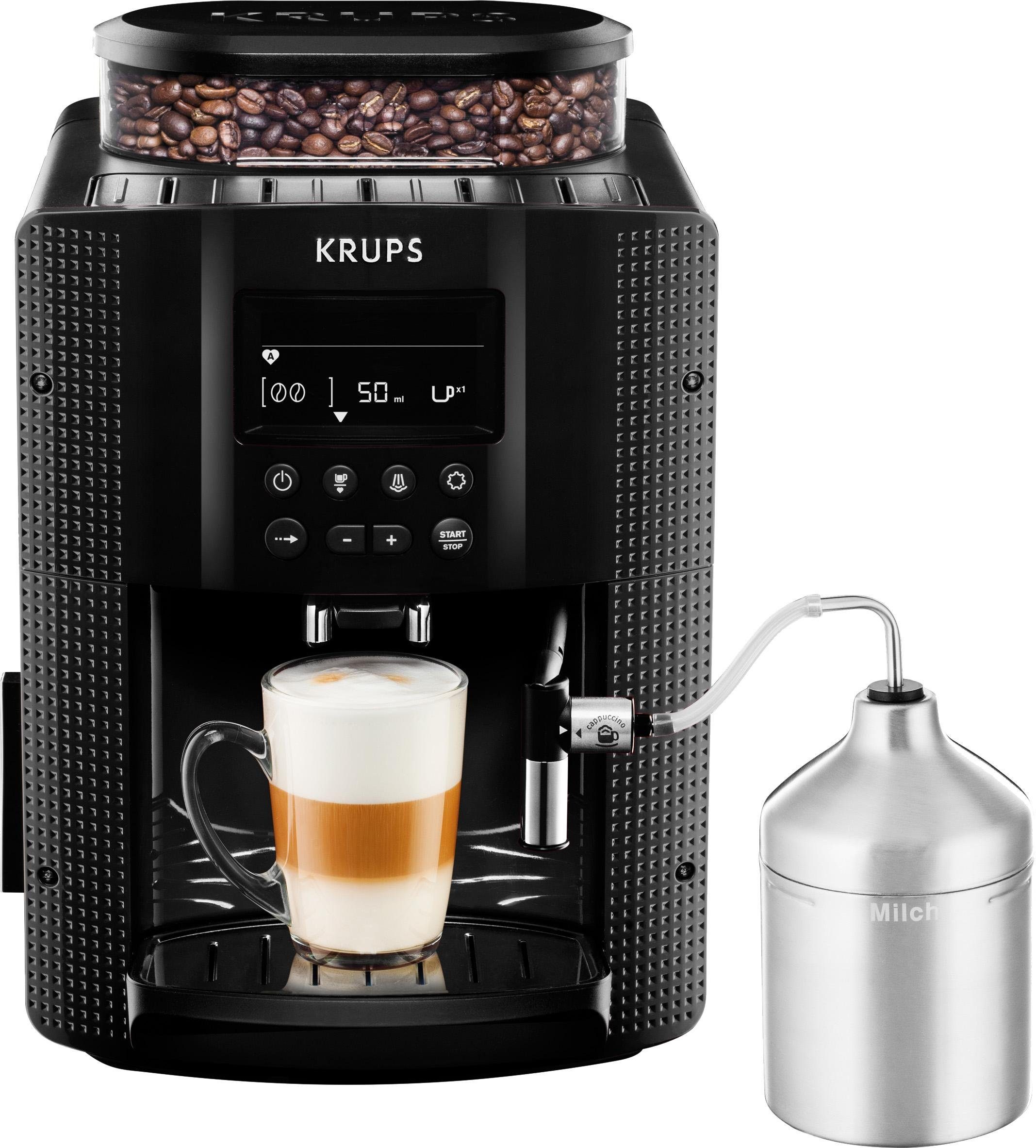 1,7 Set Krups Kaffeevollautomat Liter, EA8160 Wassertankkapazität: Espresso, inkl. XS6000 Cappuccino Essential Auto