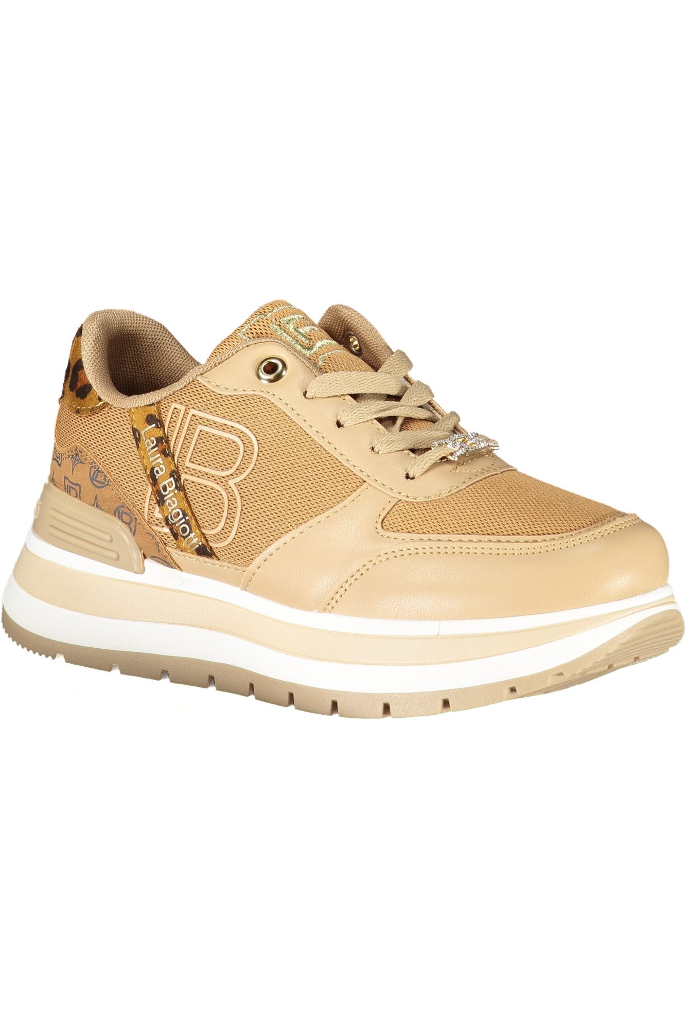 Laura Biagiotti Sneaker Moderner Damen-Sportschuh in Braun mit auffälligen