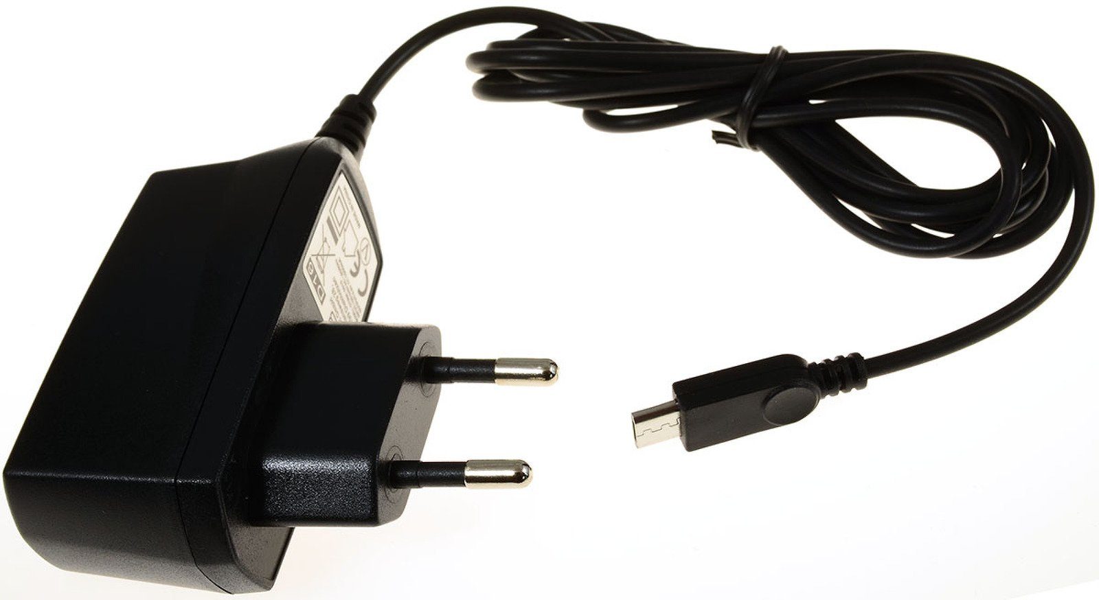 Powery Ladegerät mit Micro-USB 1A für Sony Playstation 4 PS4 CUH-ZCT2 Serie Handy-Netzteile