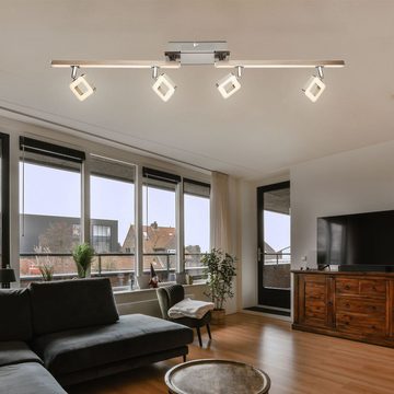 Globo LED Deckenleuchte, LED-Leuchtmittel fest verbaut, Warmweiß, LED Spotleiste Deckenlampe Wohnzimmerleuchte Esszimmer