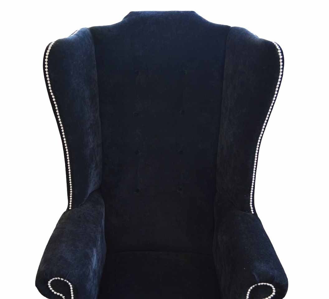 JVmoebel Made Europe Design 1 Textil Sitzer, Ohrensessel In Chesterfield Ohrensessel Stoffsofas Luxus