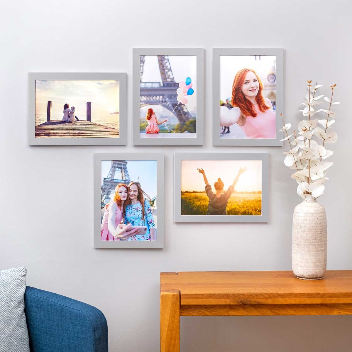 PHOTOLINI Bilderrahmen 5er Set breite Rahmen, günstig online kaufen