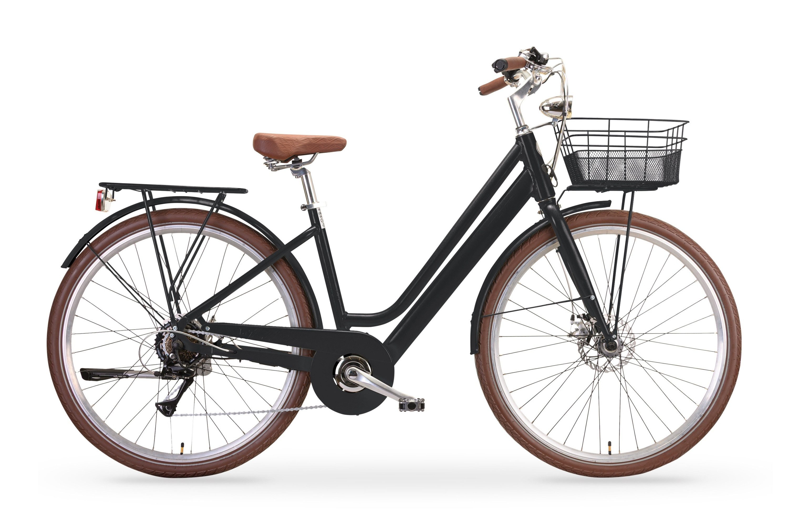 MBM E-Bike LA RUE 2.0, 7 Gang Shimano, Kettenschaltung, Heckmotor, 378 Wh, Elektro-Citybike LA RUE 2.0