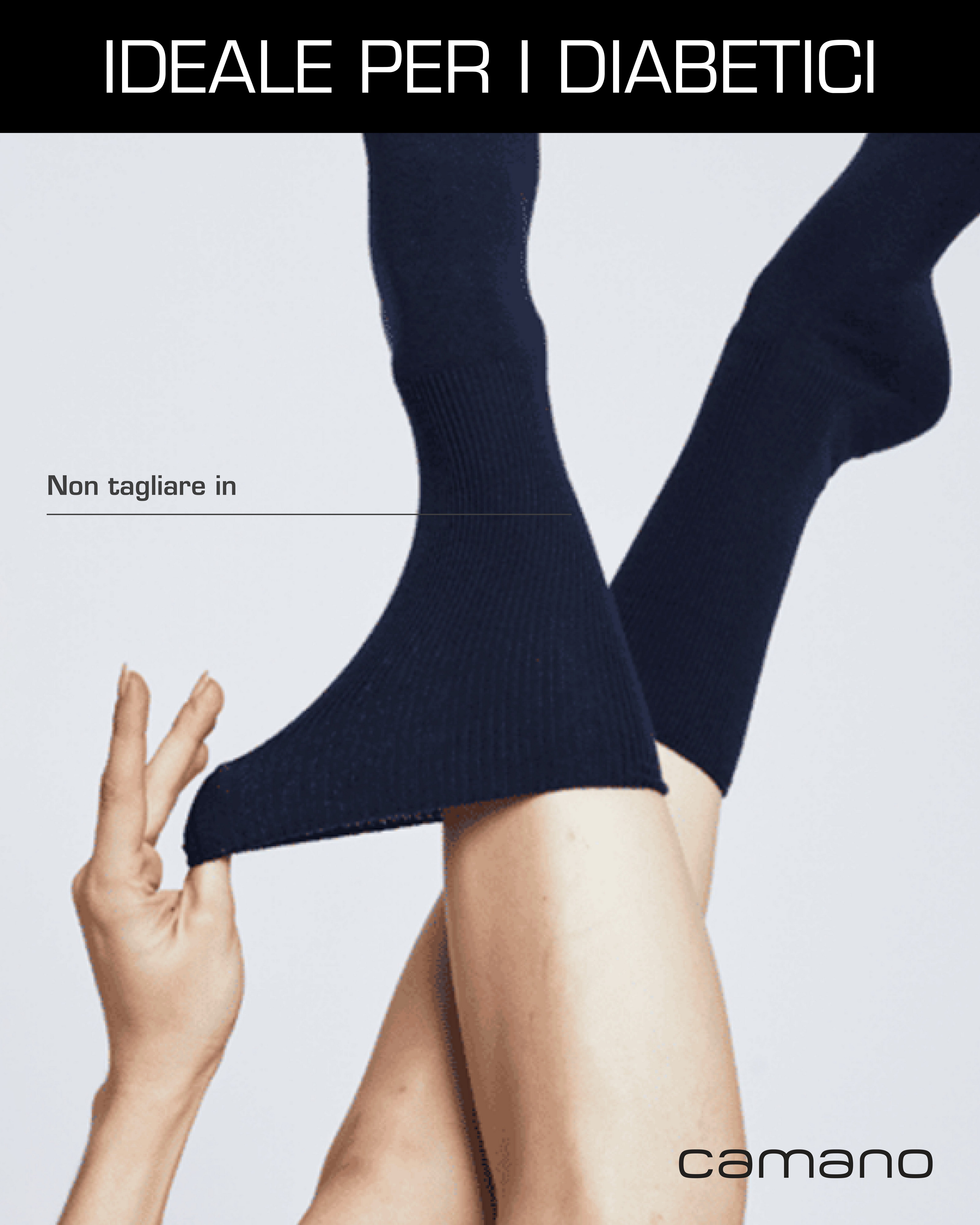 Camano Socken comfort (4-Paar, 4 Paar) superweiche Bündchen, venenfreundliche Socken
