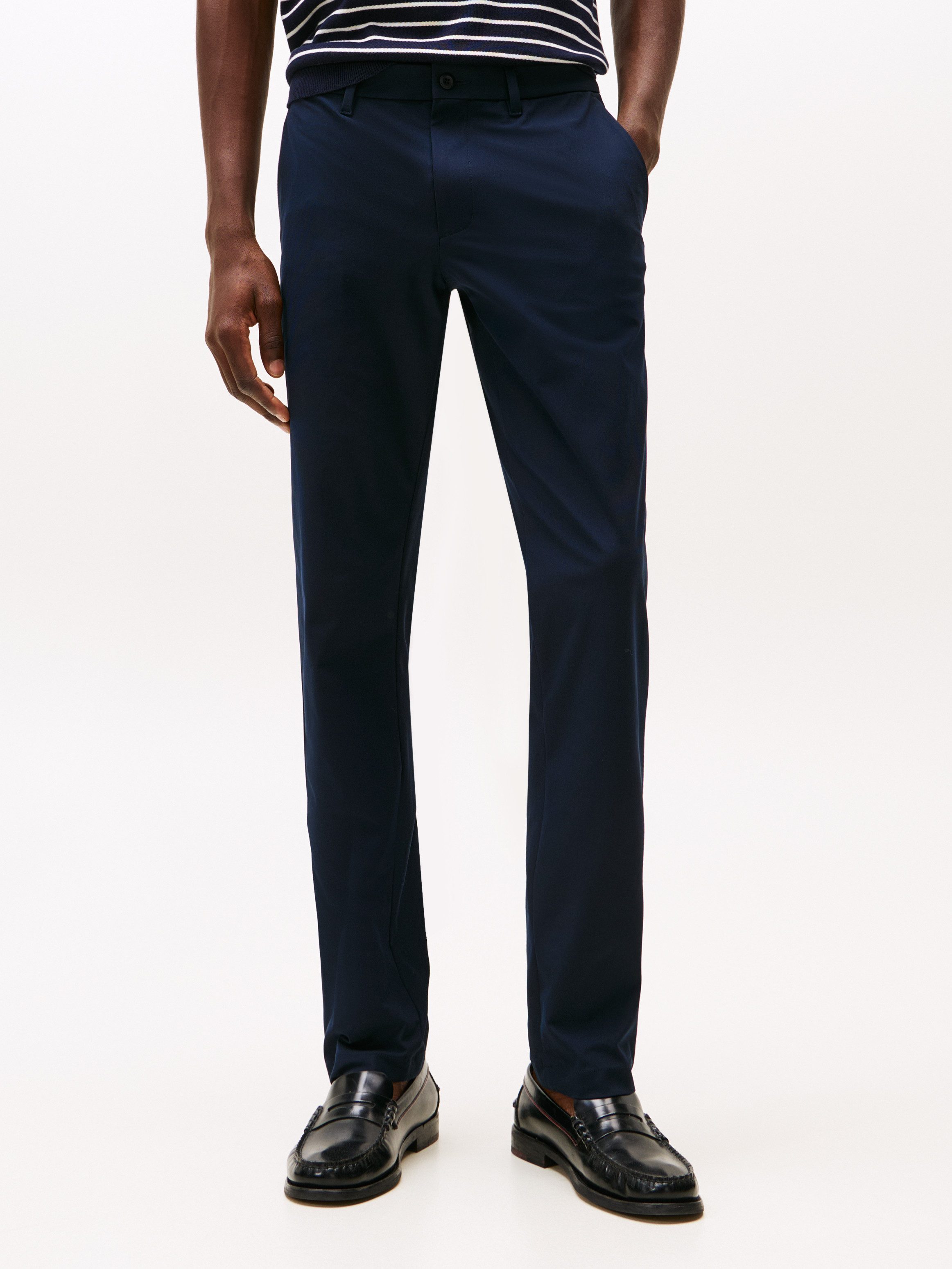 Tommy Hilfiger Chinohose DENTON KNIT TECH Straight Fit, Baumwollstretch günstig online kaufen