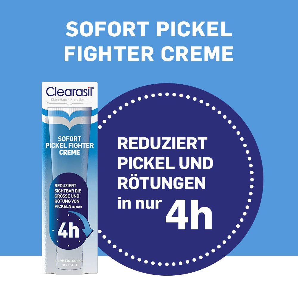 Clearasil Hautcreme Sofort Pickel Fighter Packung, 1-tlg., Anti-Pickel Creme