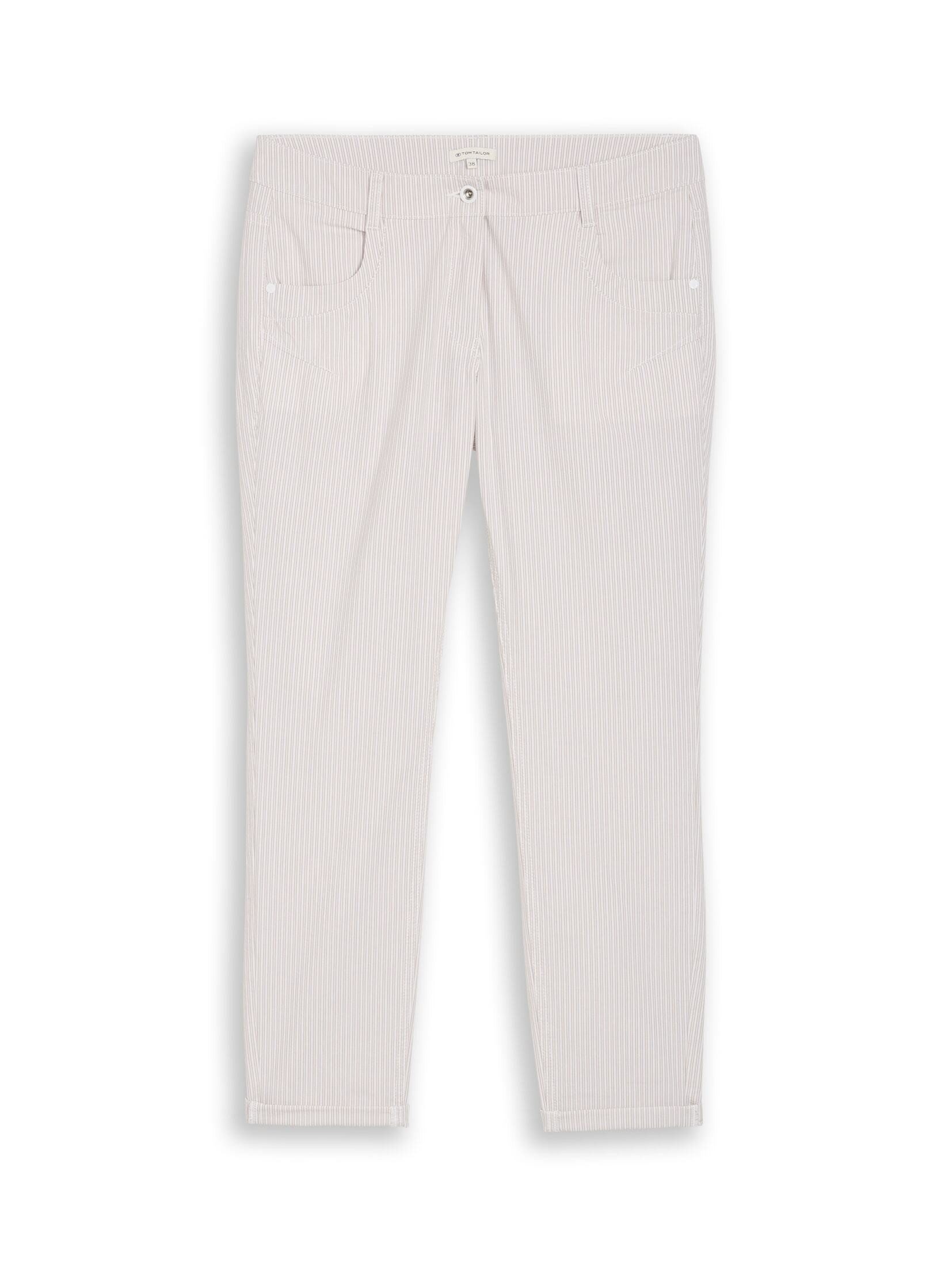 TOM TAILOR 7/8-Hose Hosen & Chino Tapered Relaxed Hose mit Streifenmuster