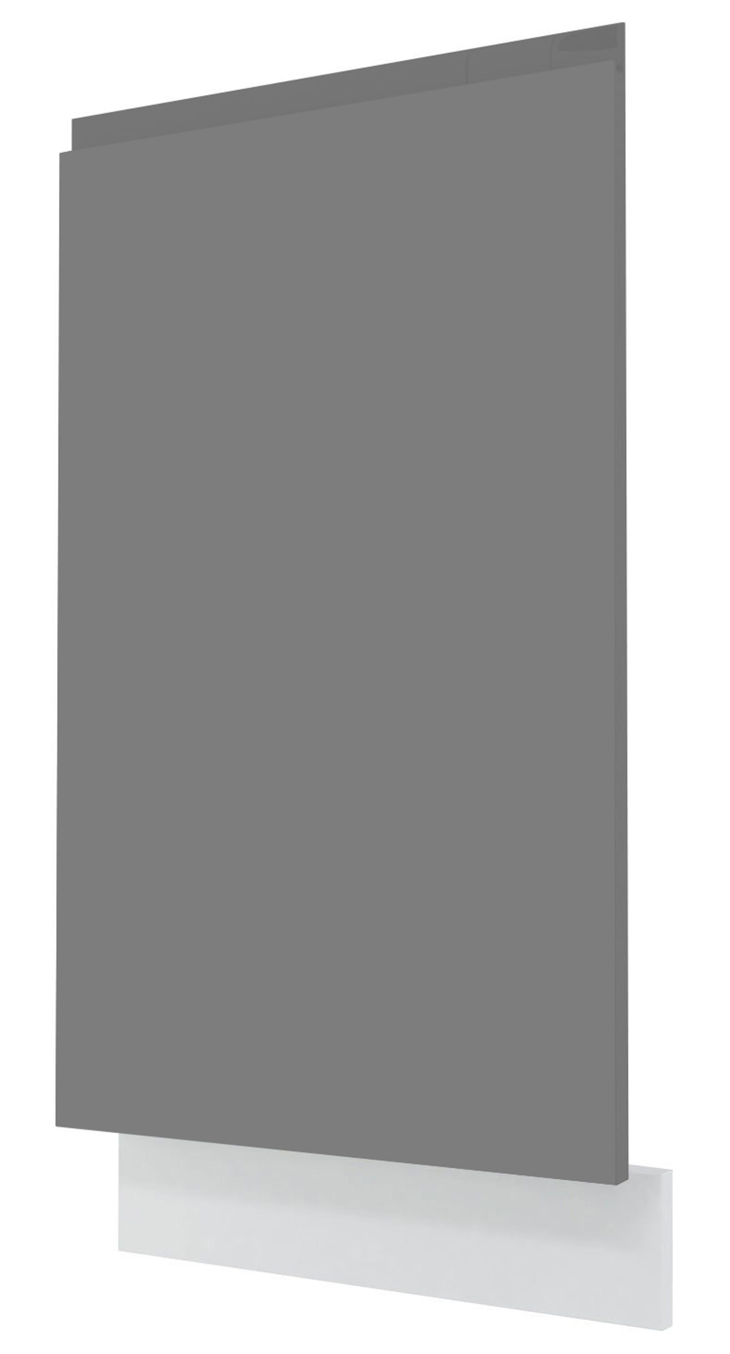 Feldmann-Wohnen Sockelblende Avellino, 45cm Front- und Sockelfarbe wählbar grifflos vollintegriert graphit Acryl matt