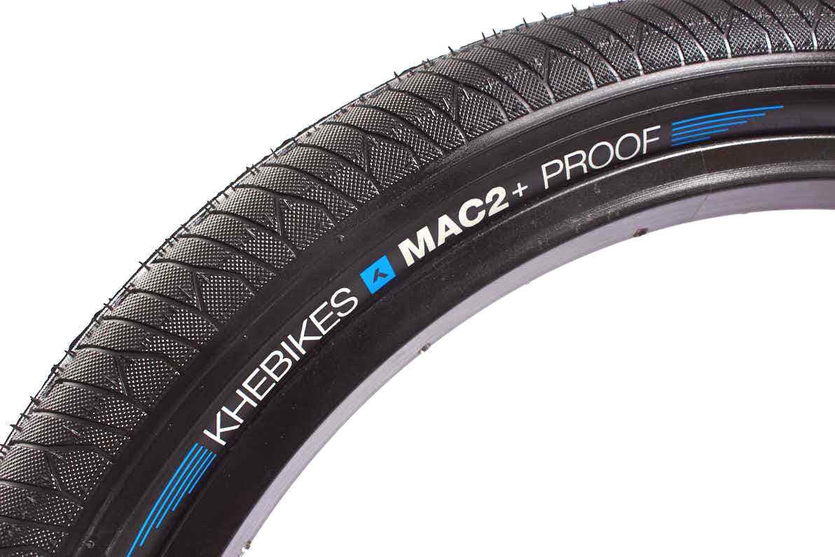 KHEbikes Fahrradreifen BMX Reifen Set KHE MAC2+ PROOF 20 Zoll x 2,30 mit Schlauch AV, BMX Reifen PARK/STREET 20"x 2,30" Reifen