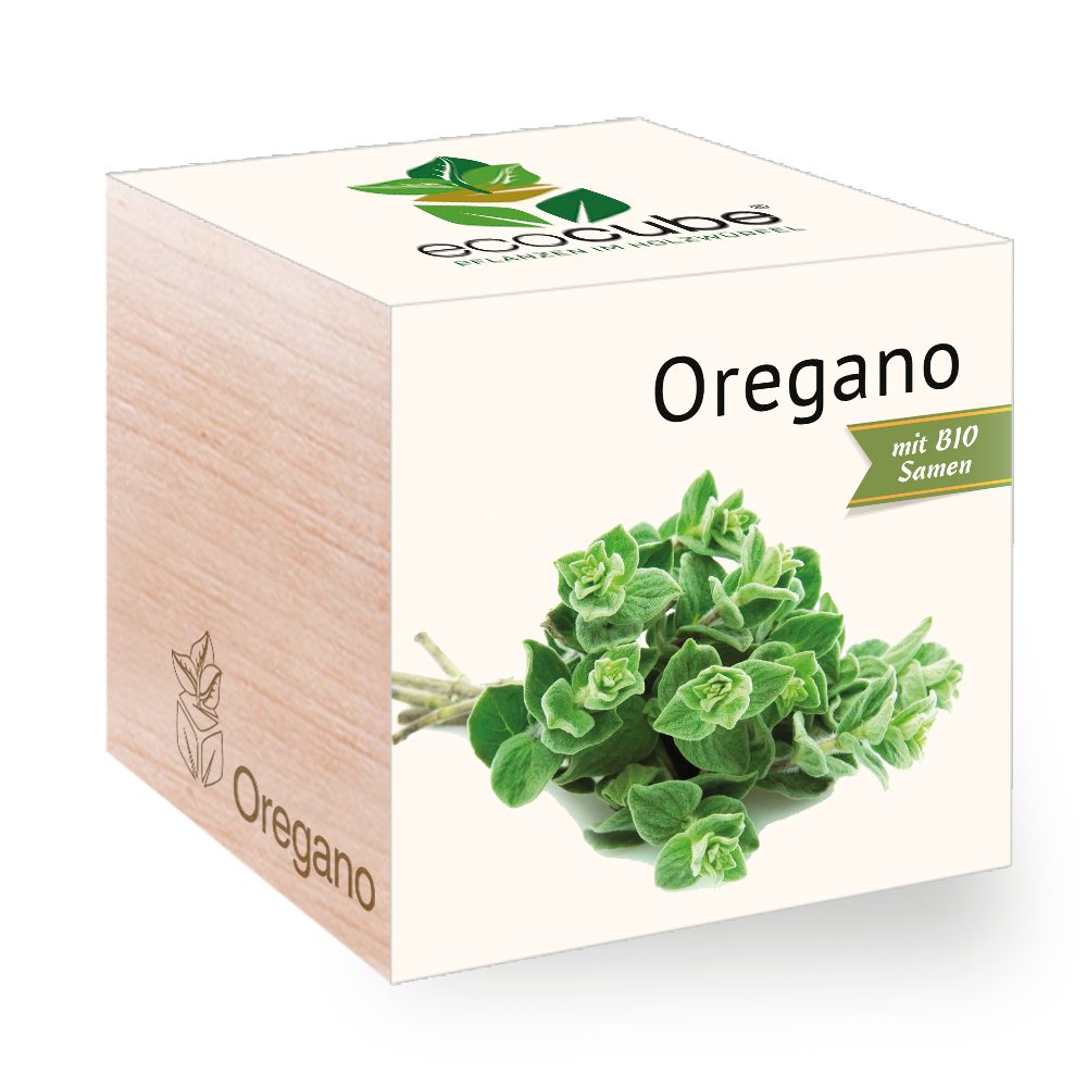 Feel Green Pflanzgranulat Ecocube Oregano von Feel Green, Nachhaltige Geschenkidee, (1-St)