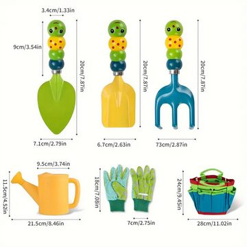 RefinedFlare Gartenpflege-Set Set mit 6 farbenfrohen Gartengeräten mit niedlichen Griffdesigns