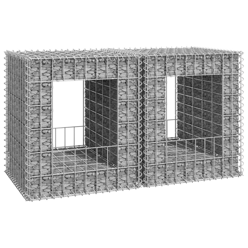 VidaXL Gabionensäule 50x50x60 Cm Aus Eisen – Rustikale Gartendeko, Einfach Befüllbar