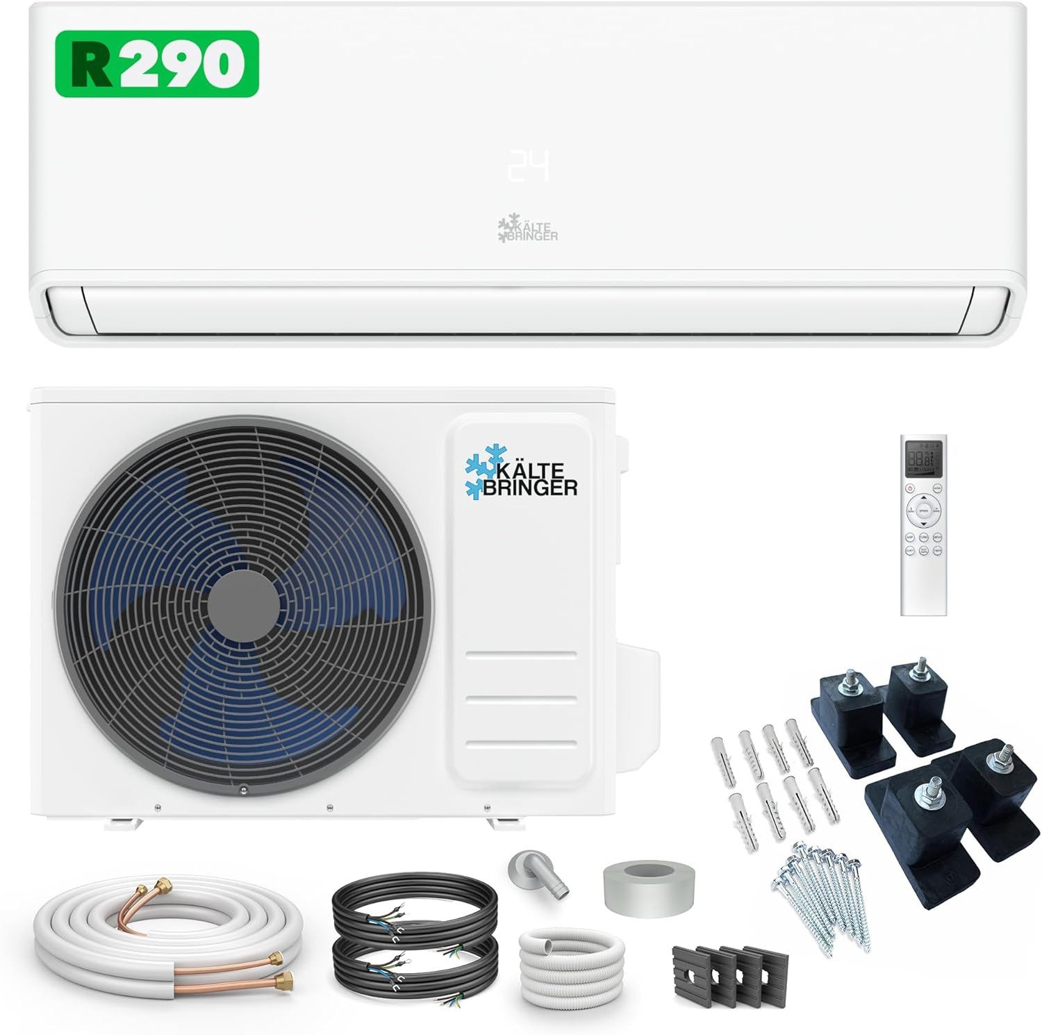 Kältebringer Split-Klimagerät R290 Split Klimaanlage 9.000 BTU (2,8kW) A+++