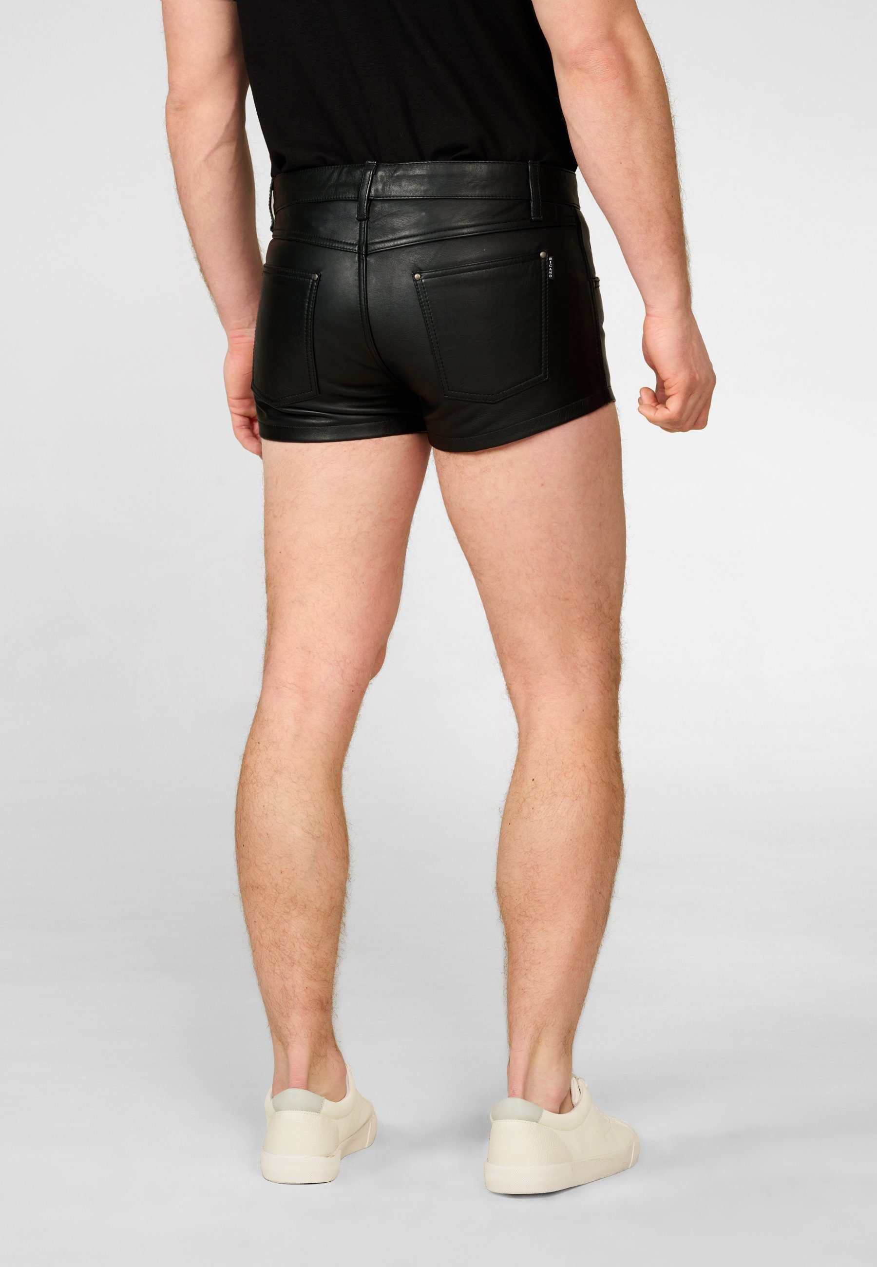 RICANO Lederhose Shorts Ledershorts aus hochwertigem Rindsleder