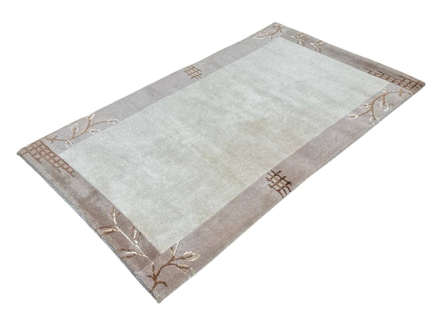 Rug Studios Teppich VENUS NEPAL - HANDGEKNÜPFT MODERN, Rechteckig, Höhe: 20 mm, Handgeknüpft, 70 x 140 cm, Beige