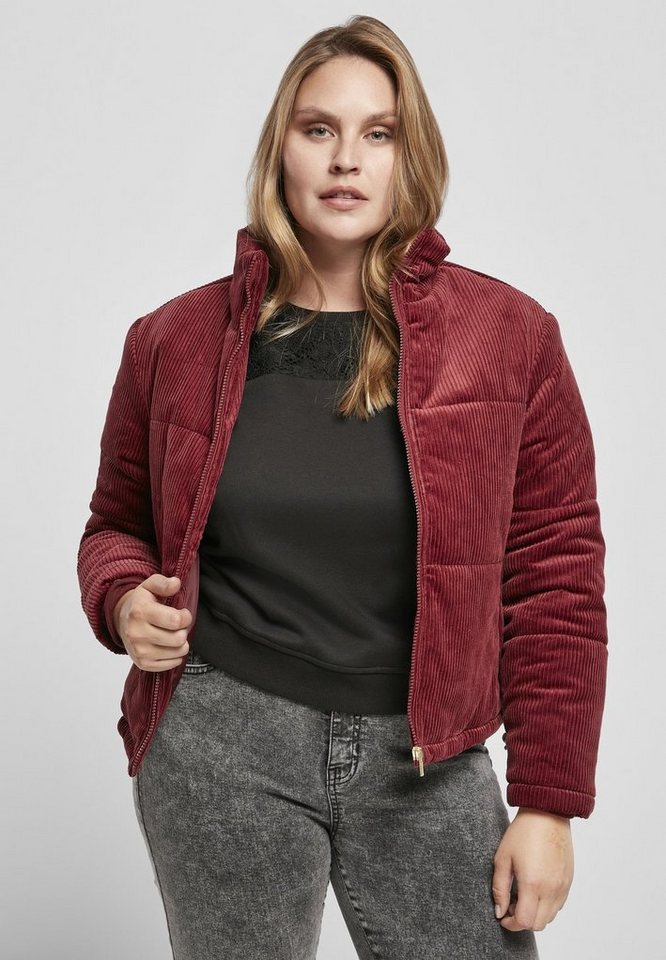 URBAN CLASSICS Winterjacke Damen Ladies Corduroy Puffer Jacket (1-St)