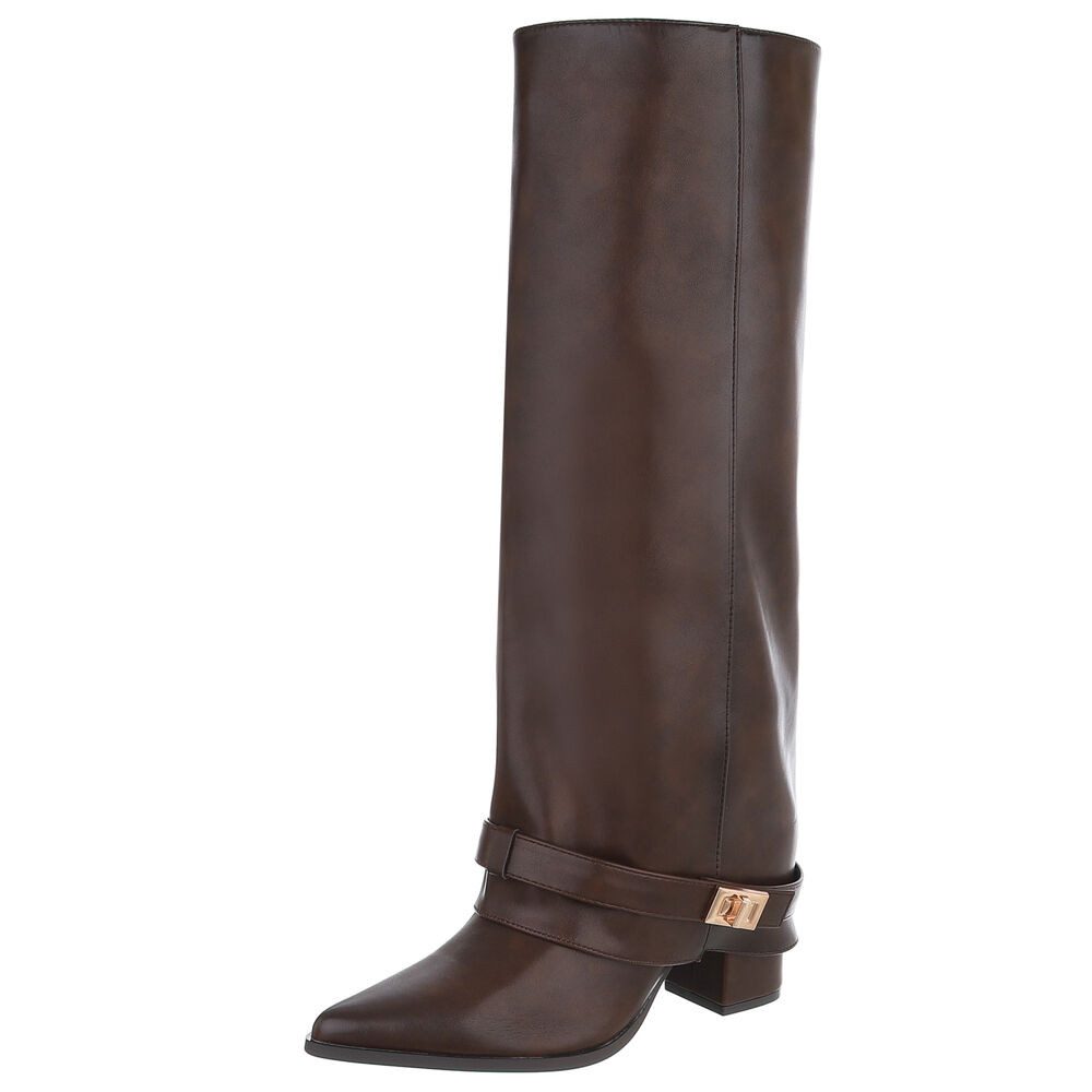 Ital-Design Elegante Stiefel mit Schnalle für günstig online kaufen