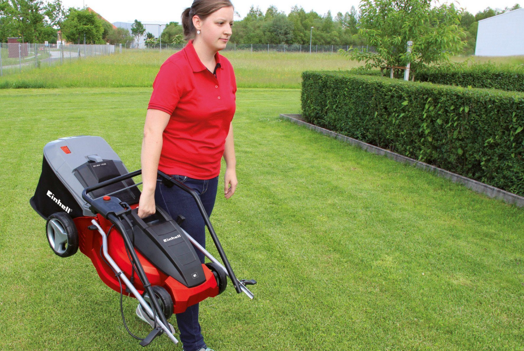 Einhell electric lawnmower GC-EM 1742, 42 cm cutting width