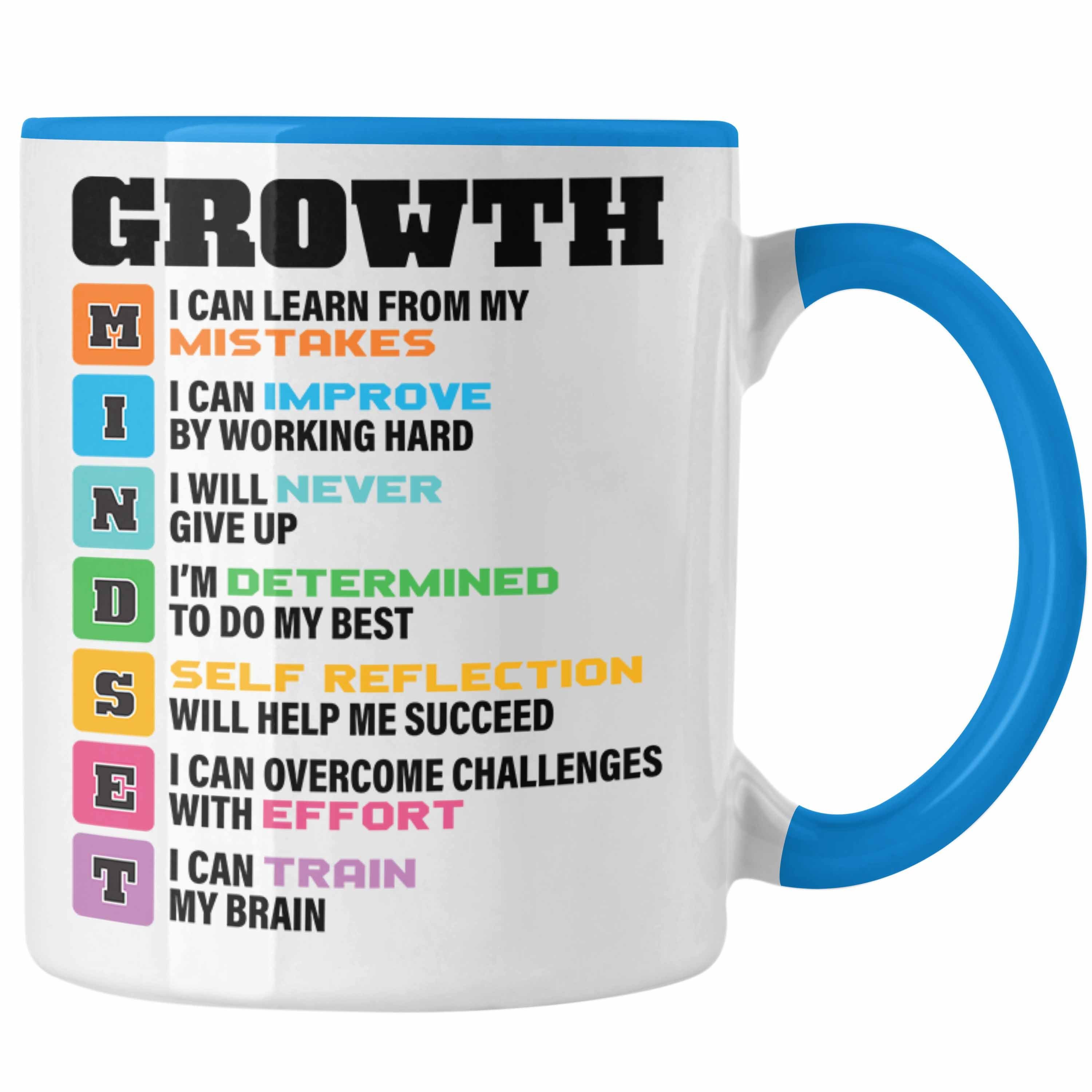 Tasse Gechenkidee Geschenk Trendation Tasse Boss - Trendation Selbstständige Spruch Motivation Blau Entrepreneur