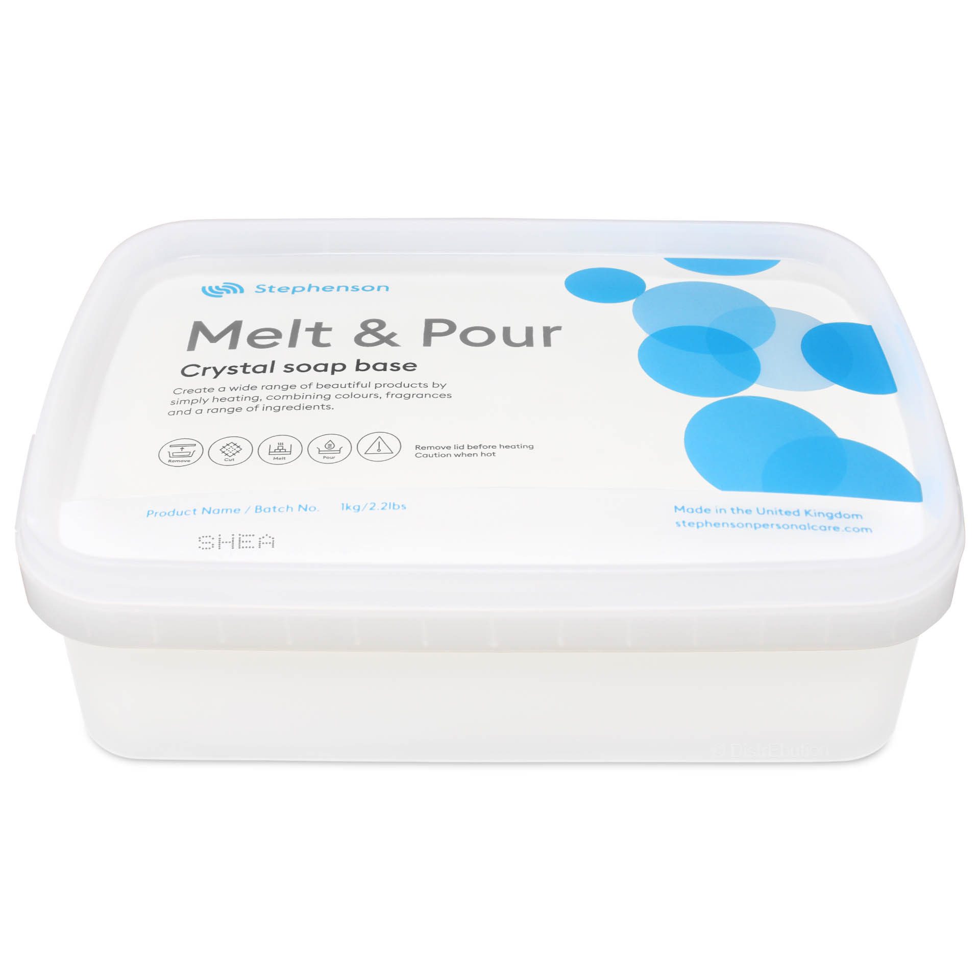 Stephenson Rohseife Sheabutter-Seifenbasis Gießseife Weiß, DIY Glycerinseife